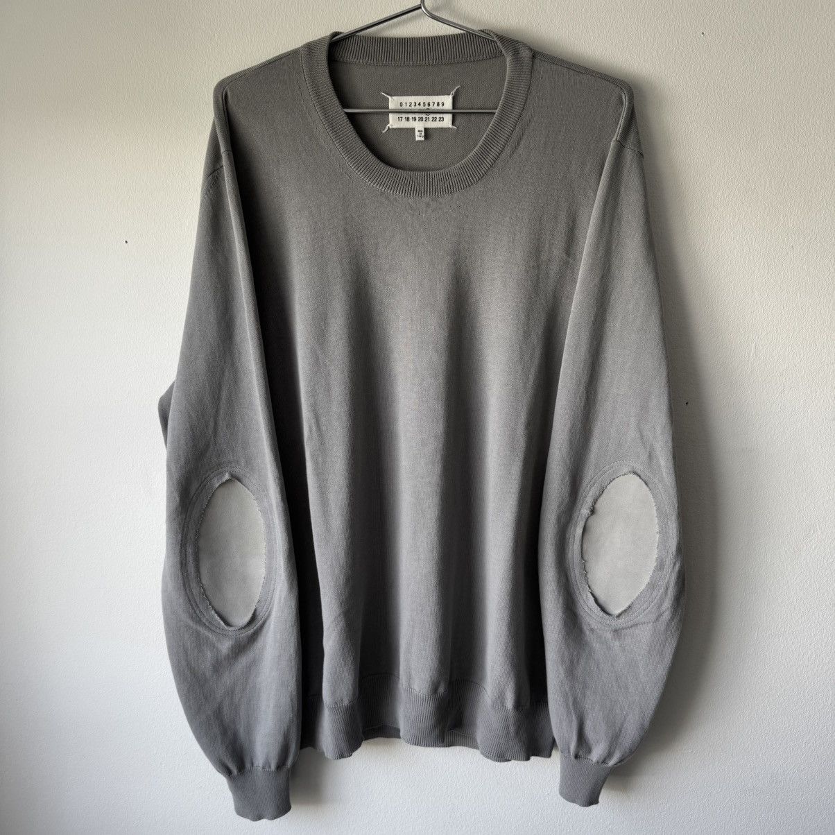 Maison Margiela SS2018 Maison Margiela Pullover Elbow Patch Knit Sweater Size US XL / EU 56 / 4 - 1 Thumbnail