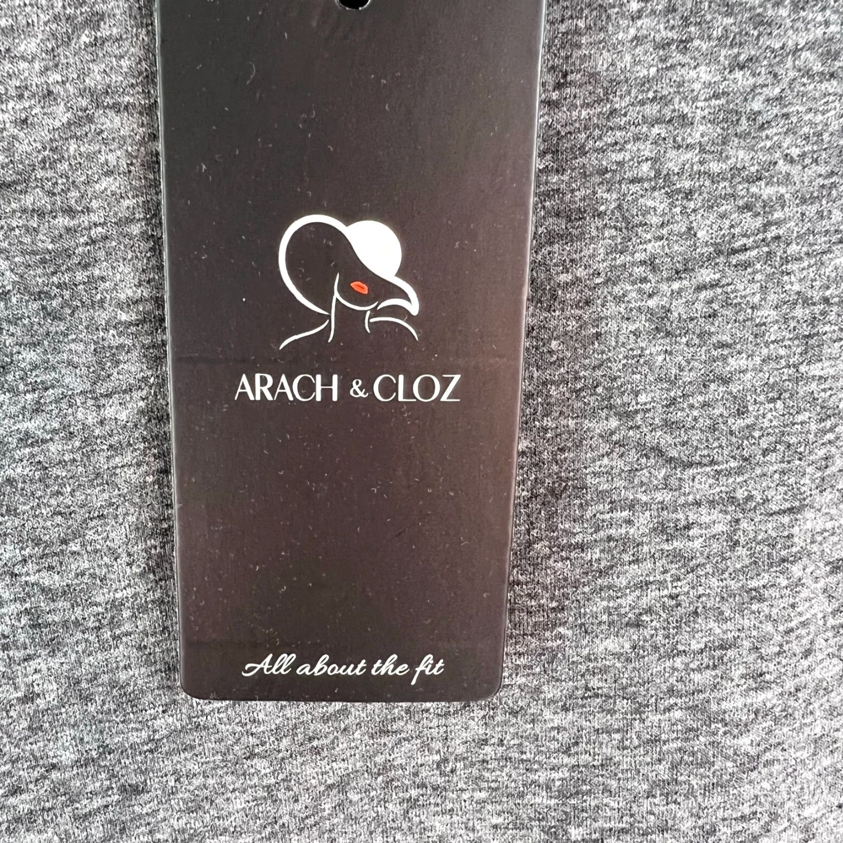 Vintage Arach & Cloz Long Sleeve Shirt M Gray Striped Knit Cotton Polyester Spandex - Women - Regular Fit, Round Neck, Pullover, T-Shirt Style Size M / US 6-8 / IT 42-44 - 4 Thumbnail