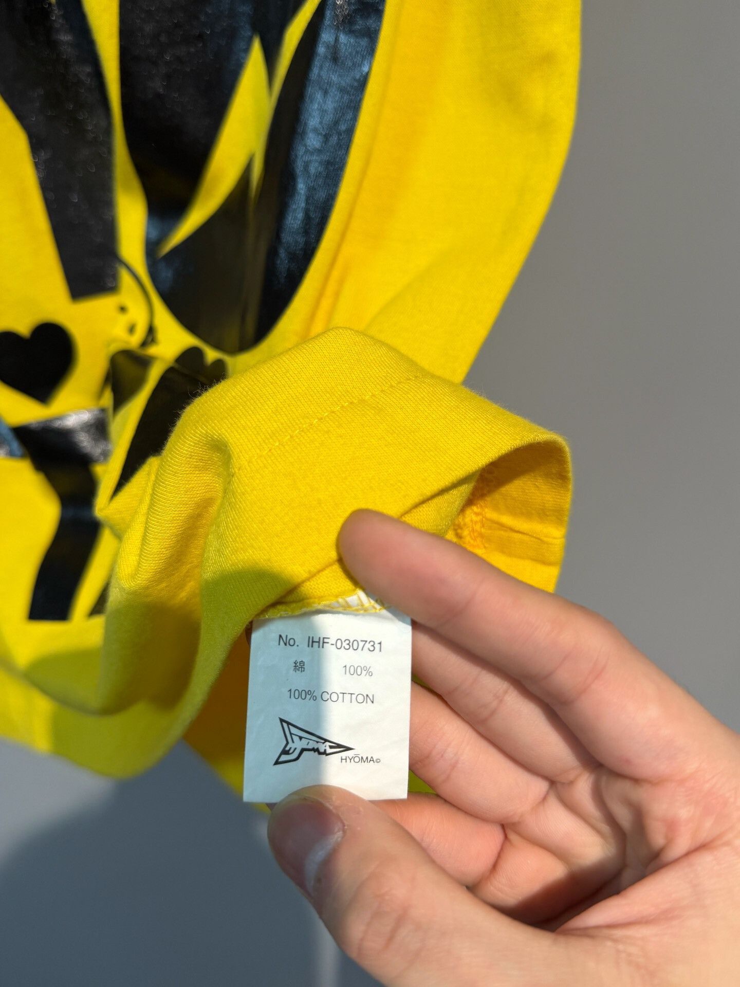 Hyoma Yellow Short-Sleeve T-Shirt/
