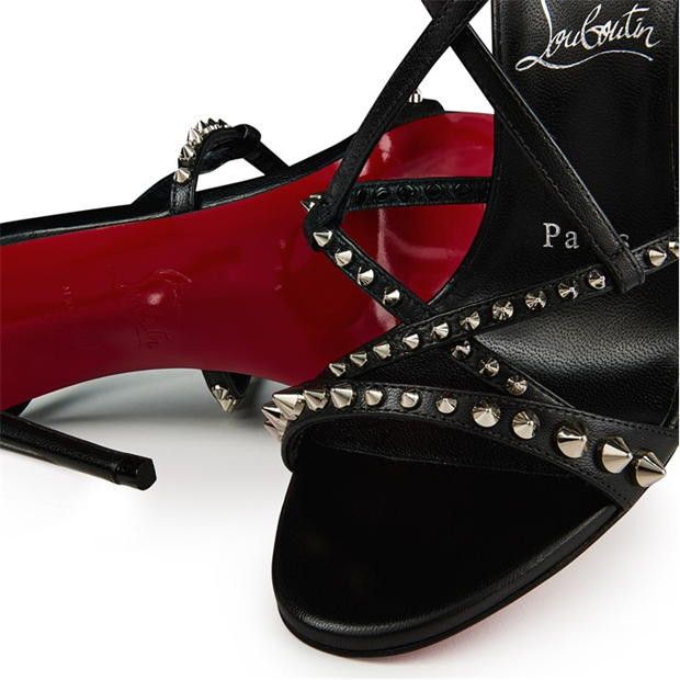 Christian Louboutin Tatooshka Spikes 100mm Strappy Sandals Size US 10 / IT 40 - 6 Thumbnail