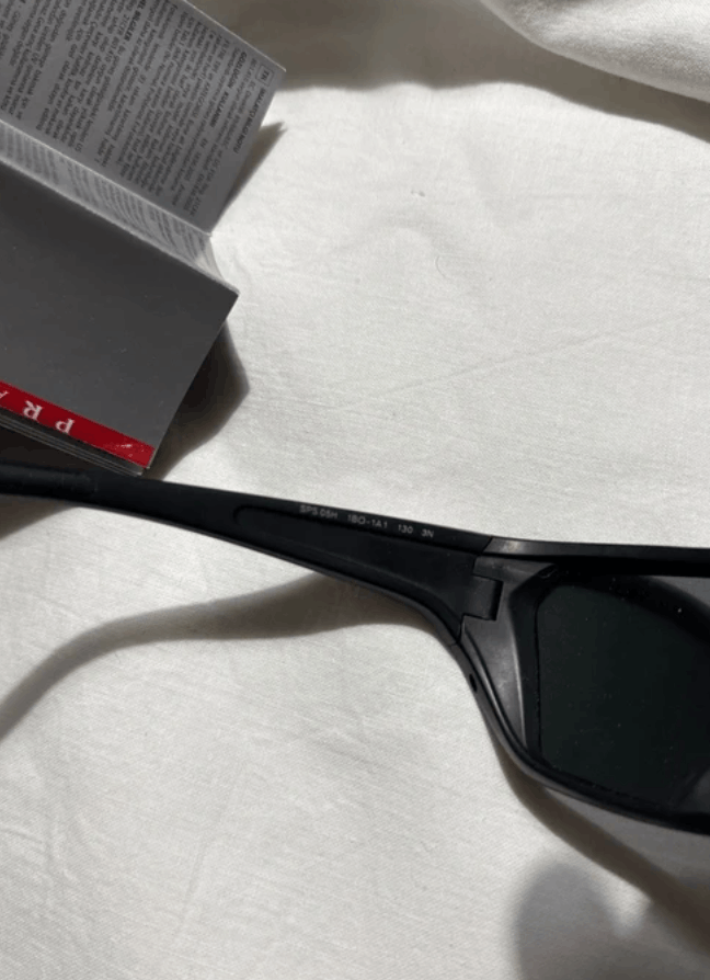 Prada PRADA Sunglasses Sport Symbol Wrap Shield Mask RI875 Size ONE SIZE - 4 Thumbnail