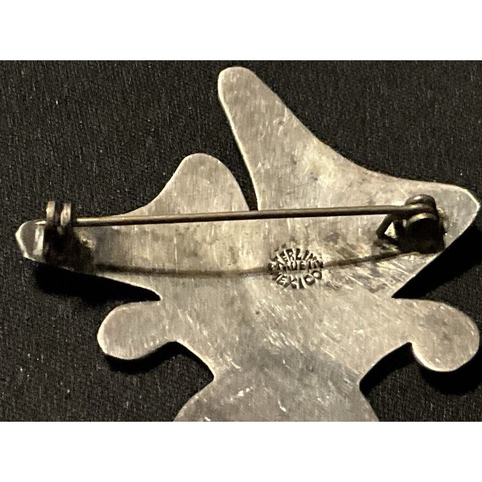 Other Vintage Sterling Mexico Abalone Brooch, Great Patina Size ONE SIZE - 9 Thumbnail