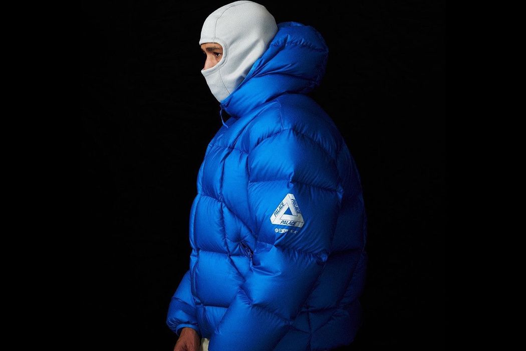 Palace Palace Pertex Frost Balaclava Puffa Blue Puffer Jacket | Grailed