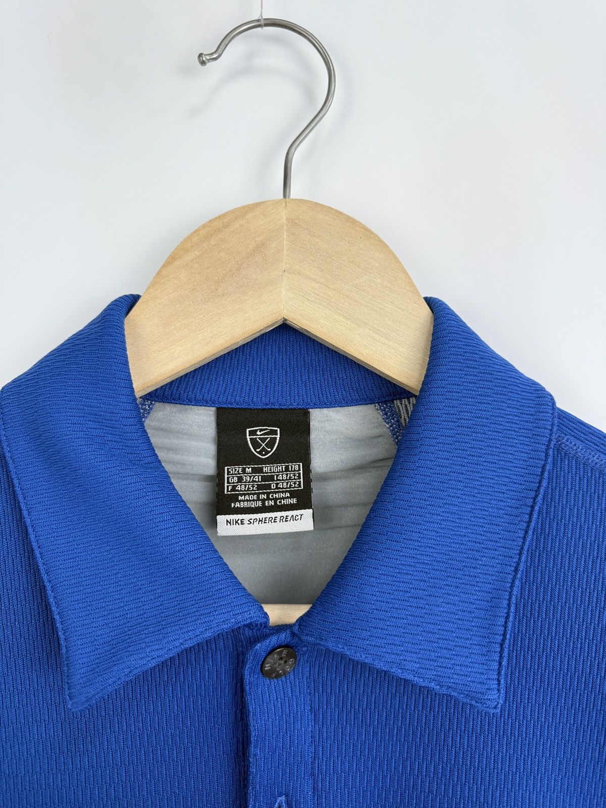 Nike × Tiger Woods 🇺🇸 Vintage 90s Nike Sphere React Golf Polo T-Shirt Rare Retro Size US M / EU 48-50 / 2 - 6 Thumbnail