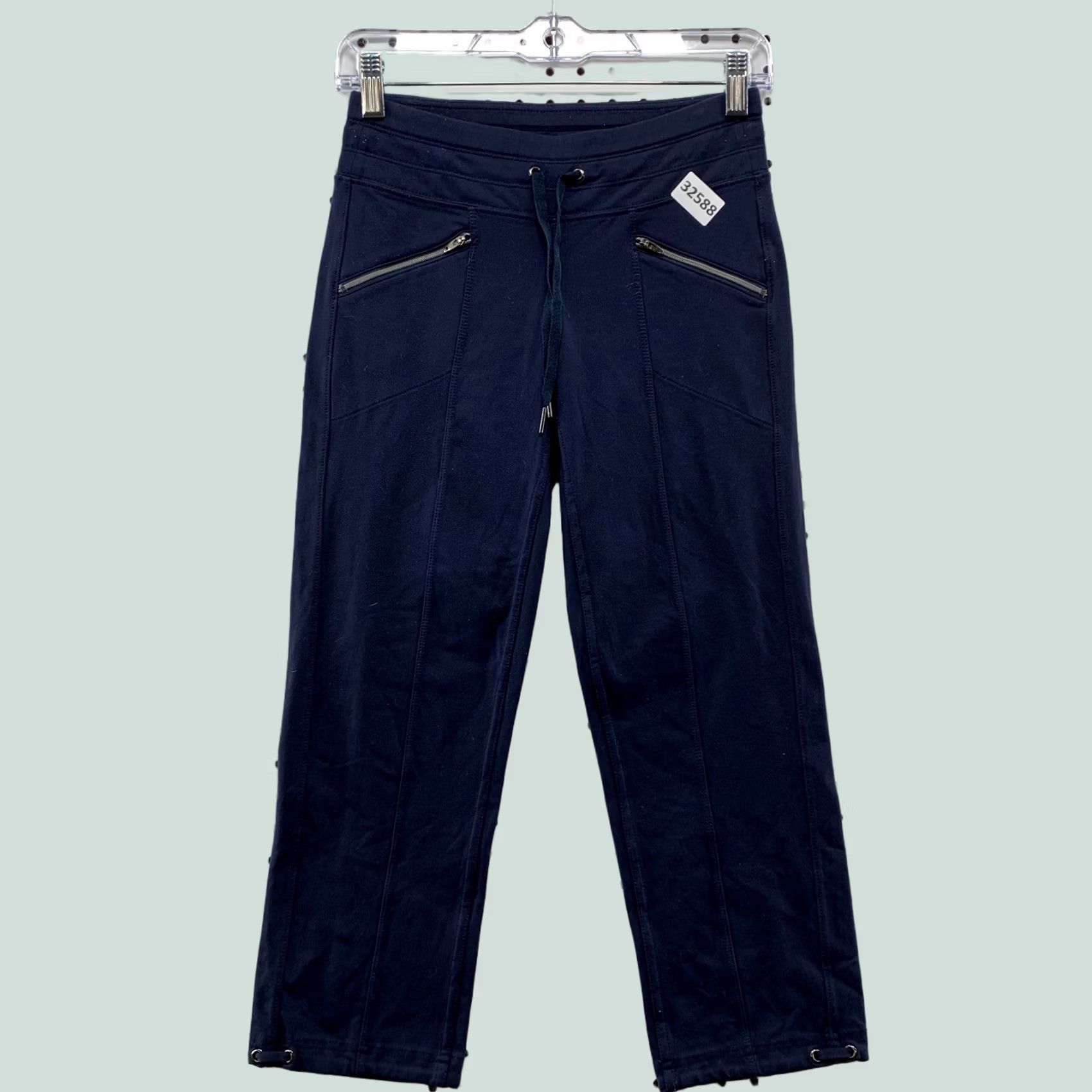 Athleta ATHLETA Womens Joggers Lounge Pants Blue XXS Drawstring Ankle Slouch 25x23 Size 24" / US 00 / IT 34 - 1 Thumbnail