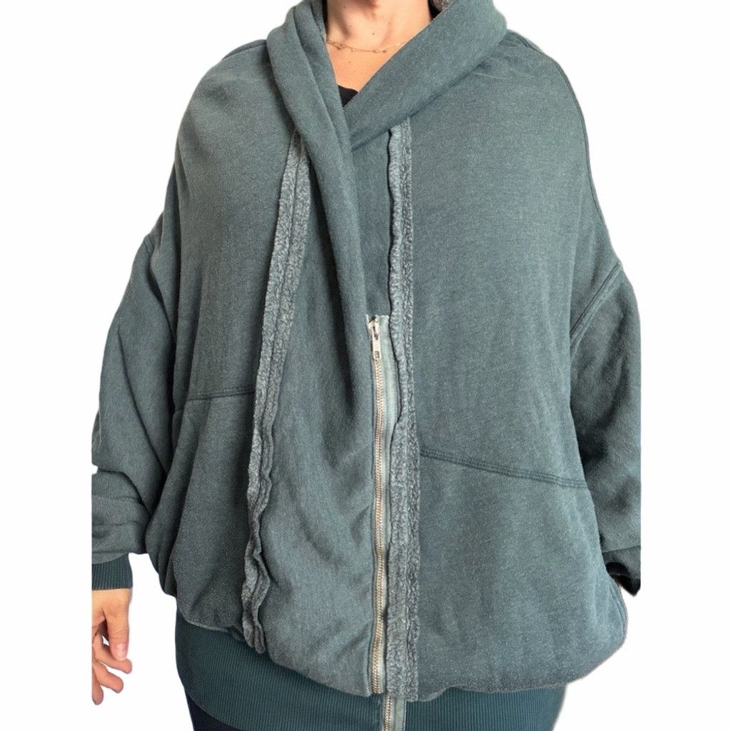 Free People We The Free Oversized Half-Zip | EUC | Sz M Size M / US 6-8 / IT 42-44 - 2 Thumbnail