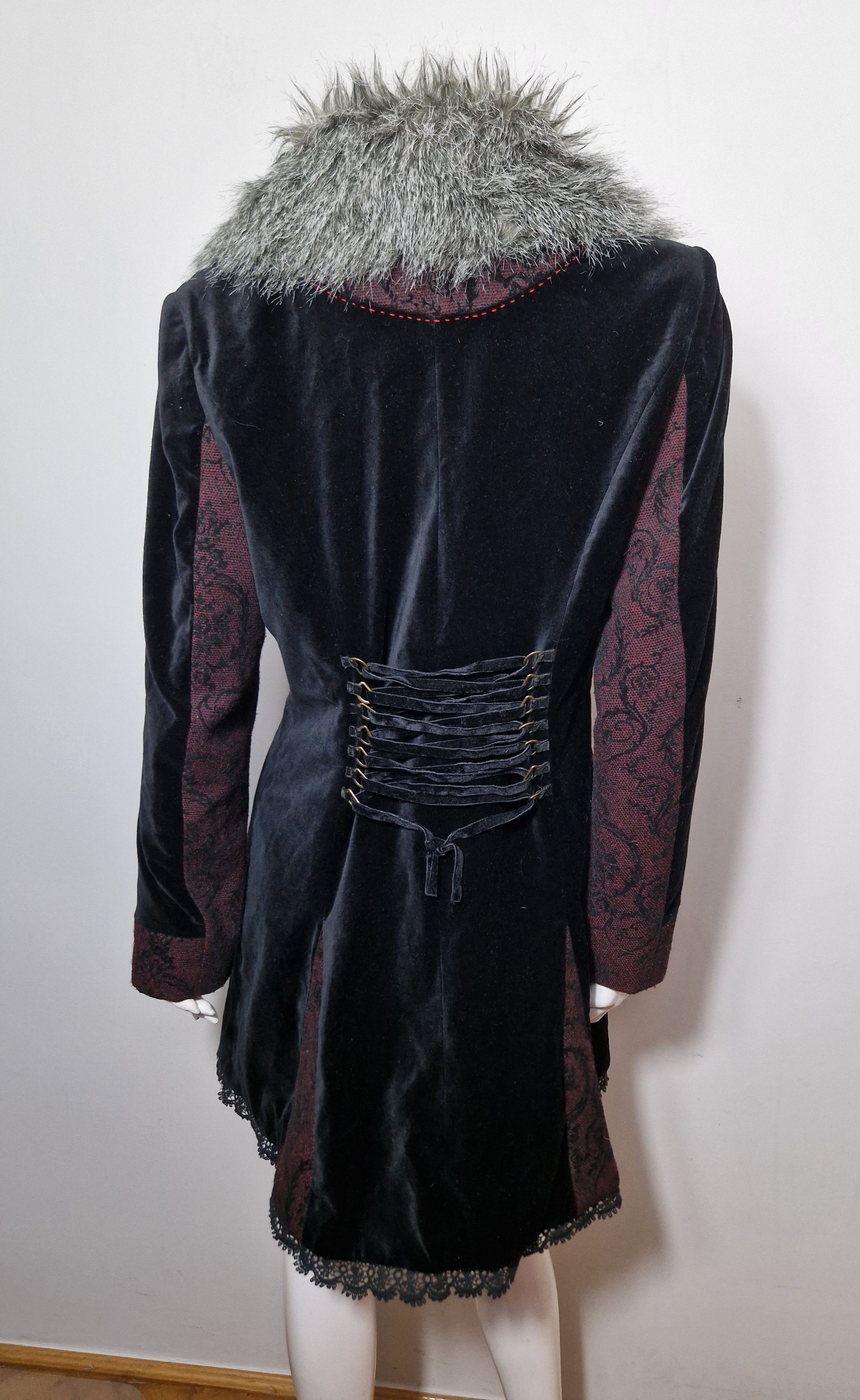 Hysteric Glamour × If Six Was Nine vintage velour faux fur goth coat Size M / US 6-8 / IT 42-44 - 6 Thumbnail