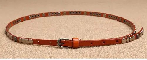 Indigo × Japanese Brand Belts 1cm Skirt Dress Rivet Belt Size ONE SIZE - 3 Thumbnail