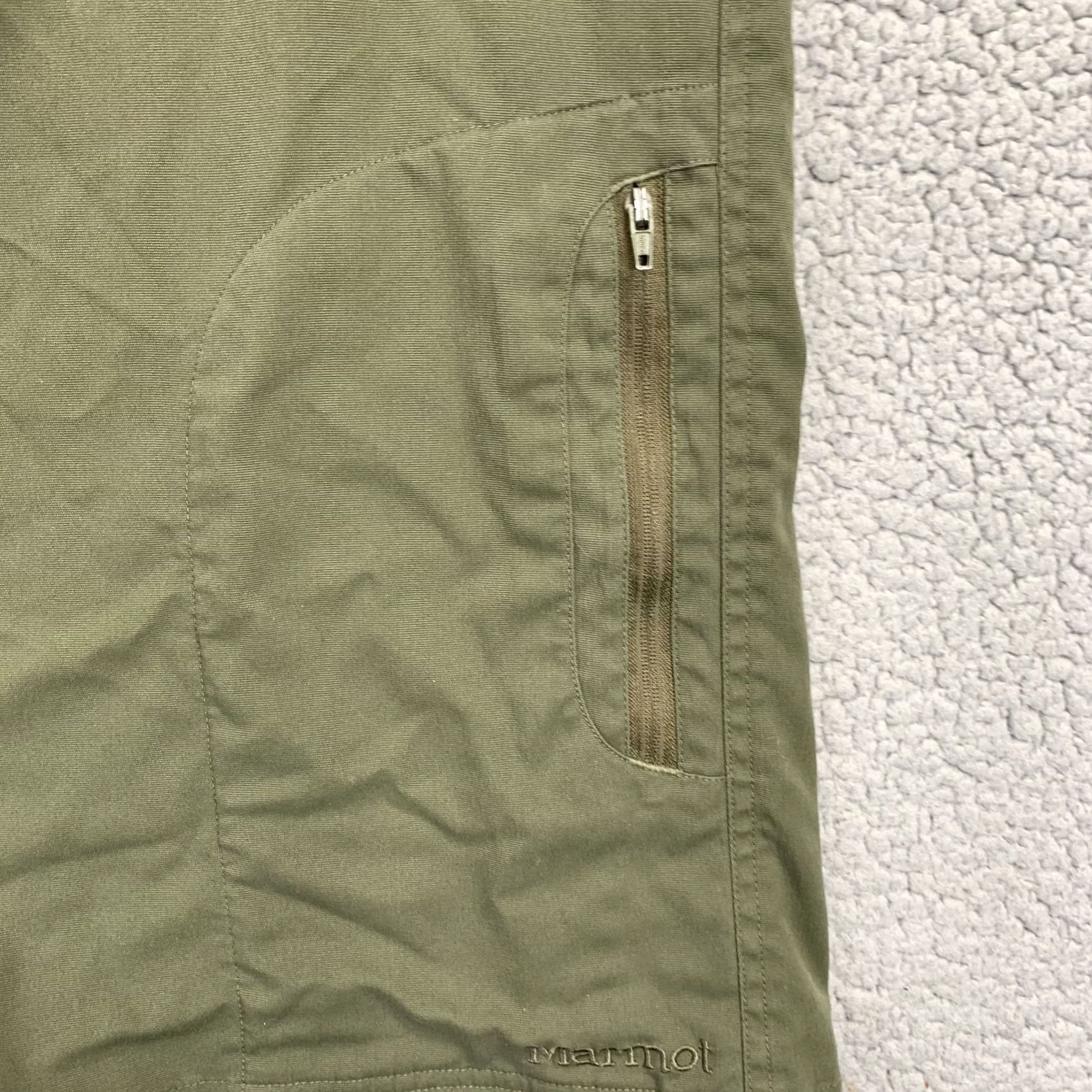 Marmot Marmot Shorts Mens 38 Army Green 3X DRY Stretch Nylon Outdoor Belted Cargo Pocket Size US 38 / EU 54 - 3 Thumbnail