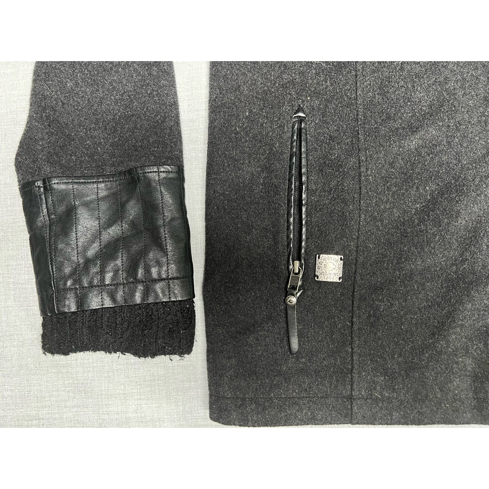 Harley Davidson Harley Davidson Wool Blend Moto Biker Jacket Women’s 1W Size XS / US 0-2 / IT 36-38 - 5 Thumbnail