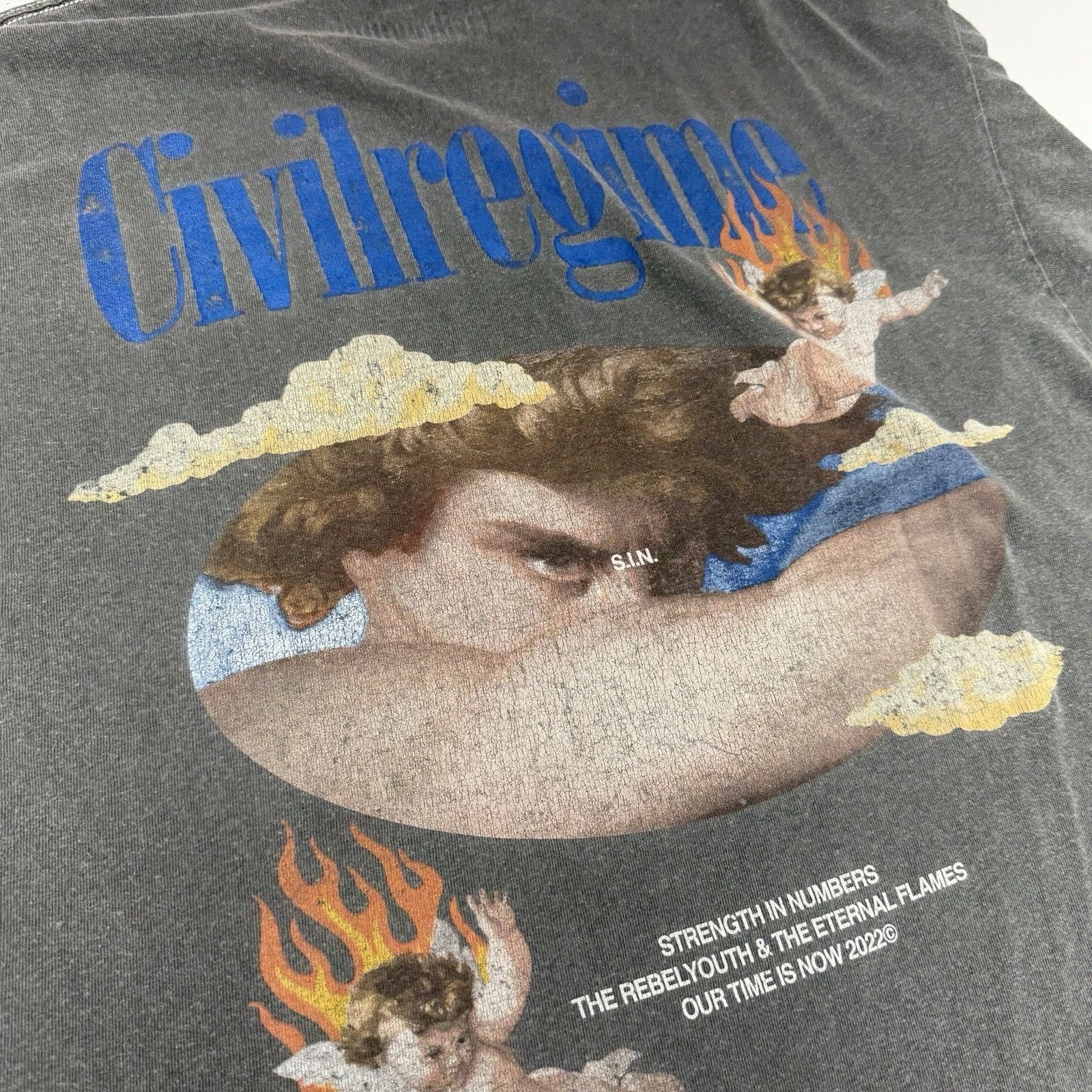 Civil Regime Civil Regime T Shirt Mens XL 24x28.5 Gray Short Sleeve Stree Size US XL / EU 56 / 4 - 4 Thumbnail