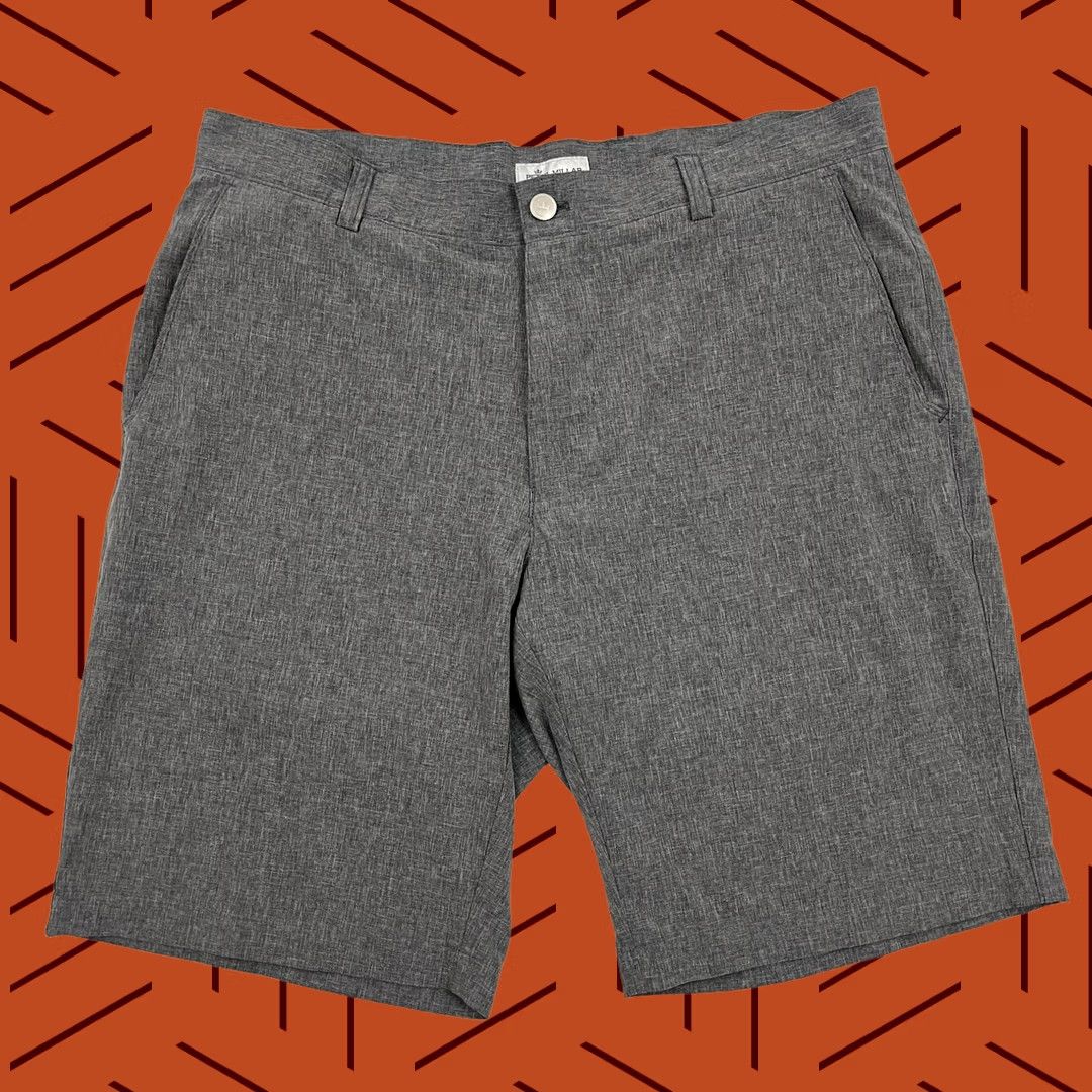 Peter Millar Peter Millar Shackleford Shorts Mens 34 x 9.5 Gray Active Performance Golf Chino Shorts Size US 34 / EU 50 - 1 Thumbnail