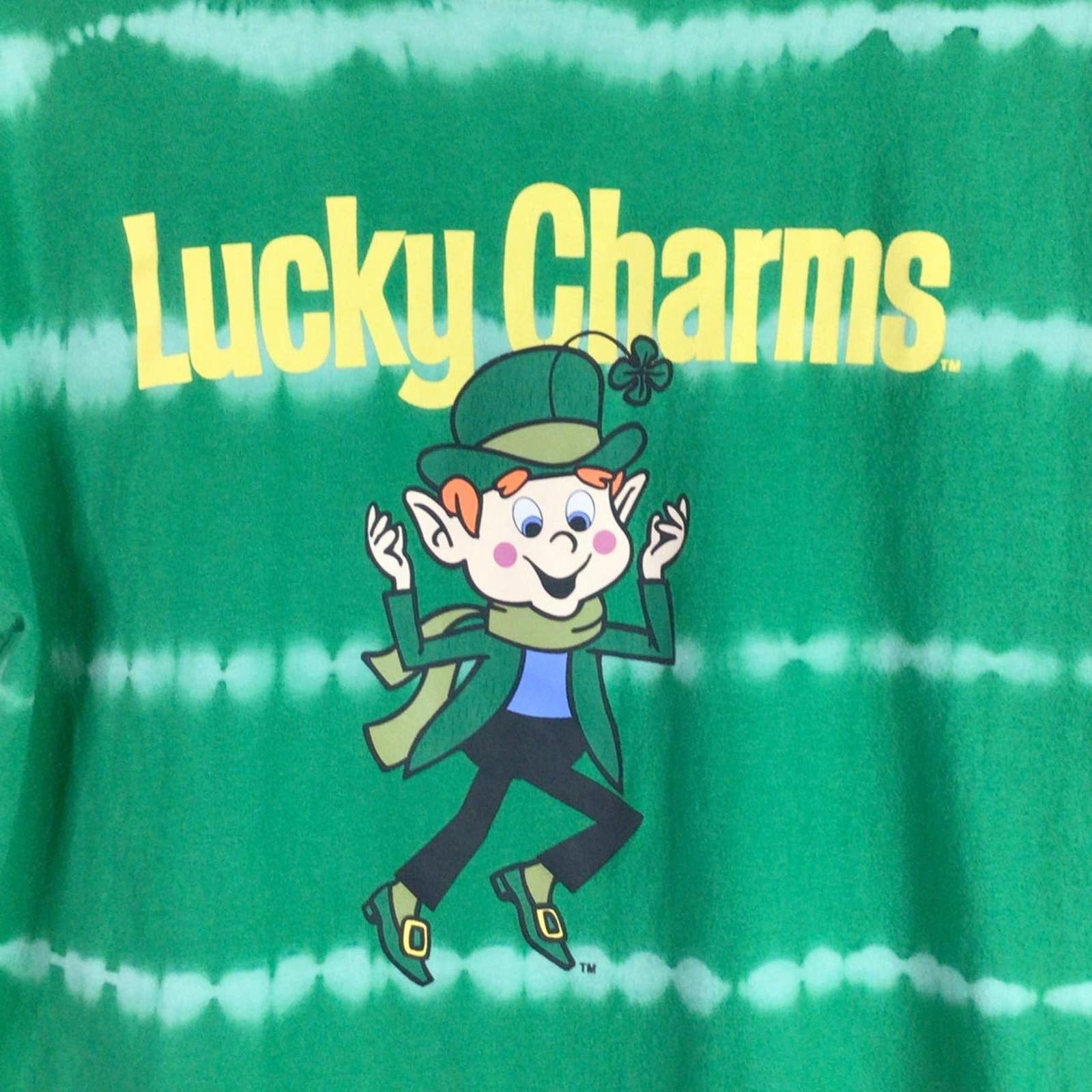 Streetwear Lucky Charms Cereal Leprechaun Patricks Day Shirt Green M ...