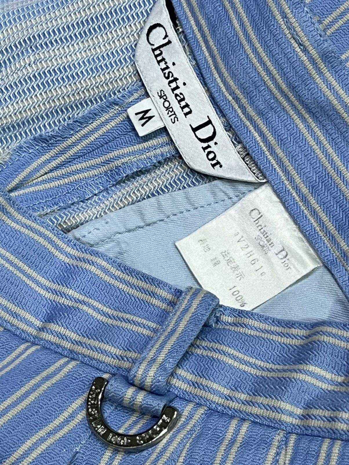 Christian Dior Monsieur Vintage 90’s CHRISTIAN DIOR SPORTS Stripes Shorts Size 24" / US 00 / IT 34 - 7 Thumbnail