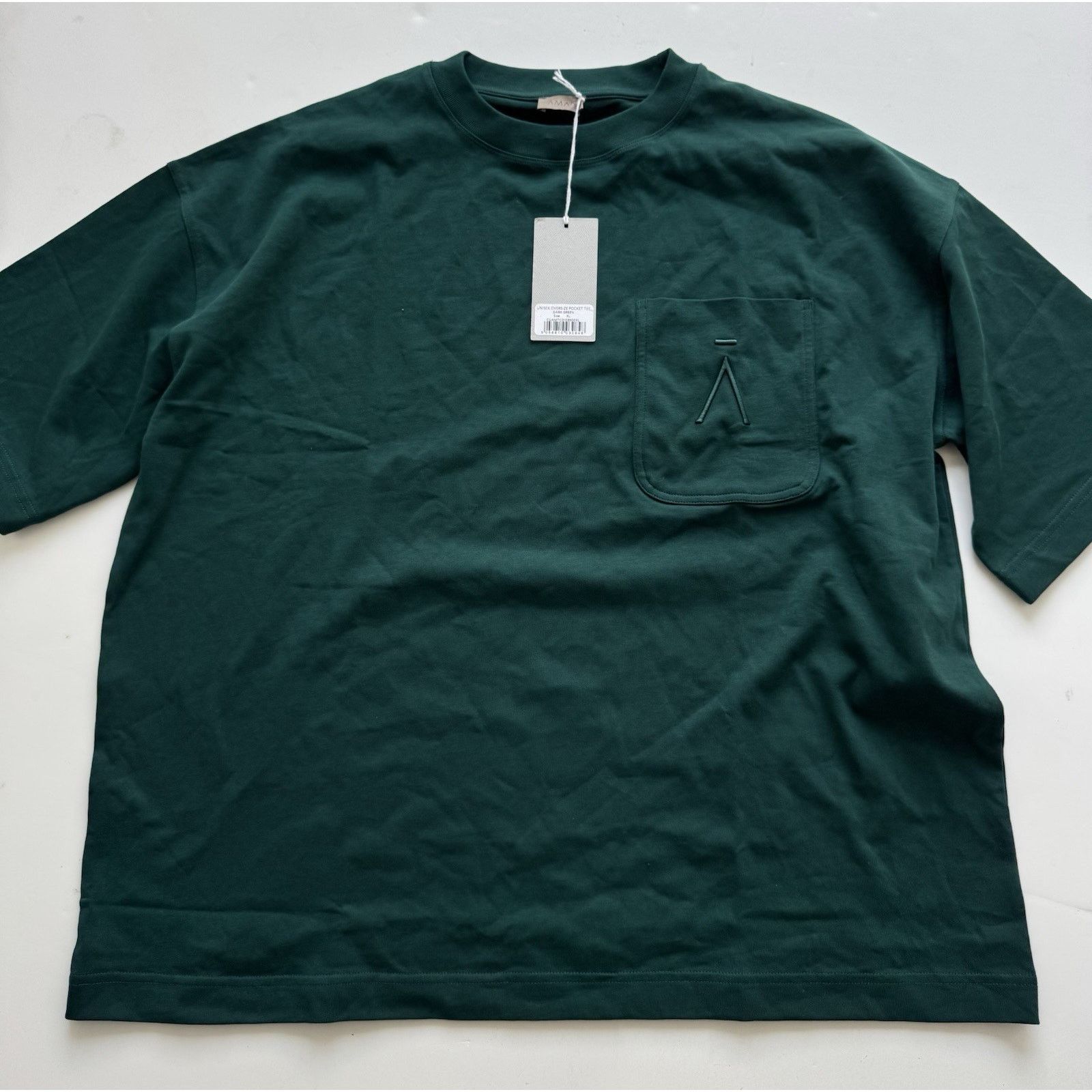 Other Aman Essentials Unisex Oversized Pocket Tee -Dark Green XL Size US XL / EU 56 / 4 - 3 Thumbnail