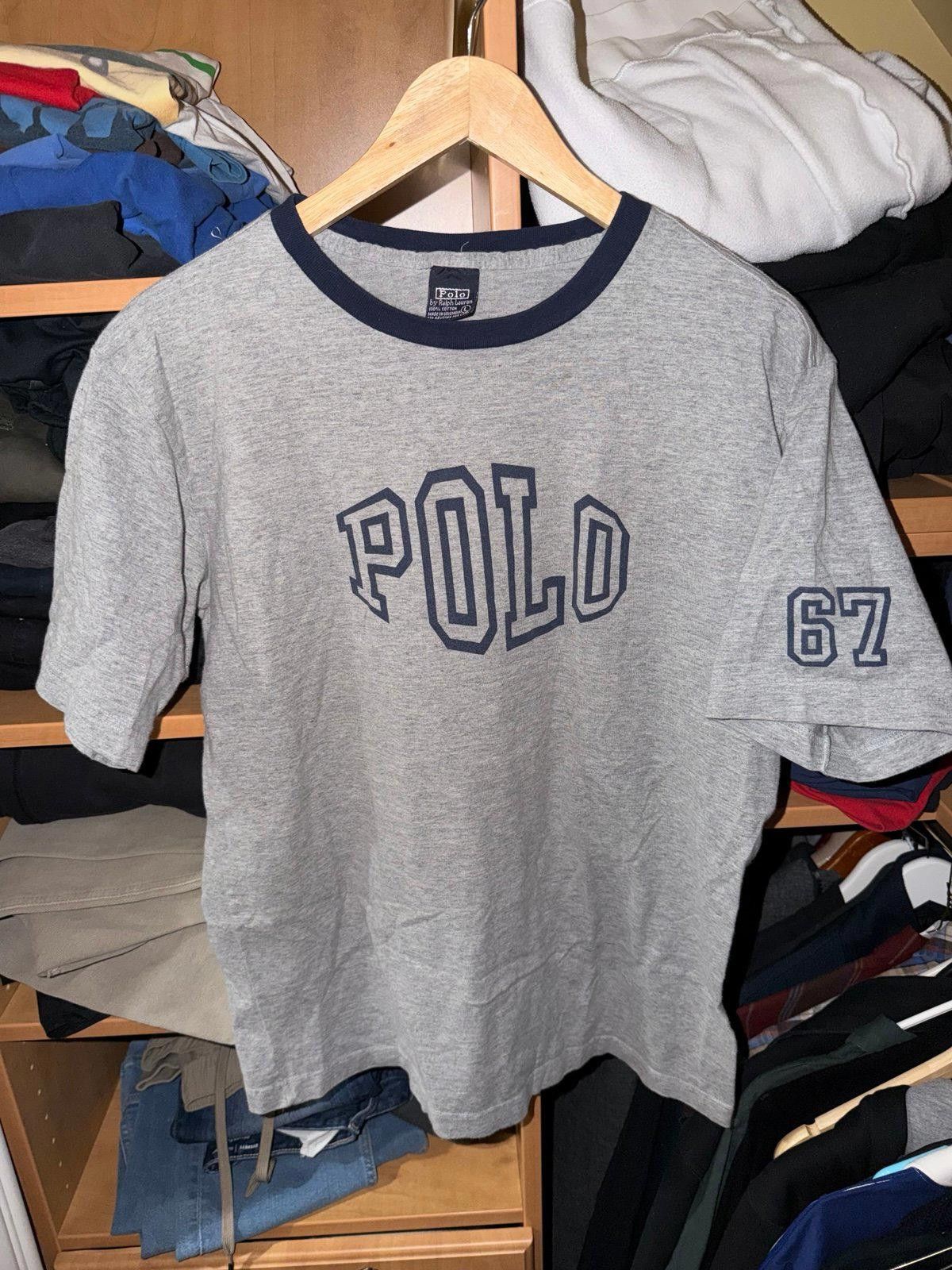 Polo Ralph Lauren “67” Ringer T-Shirt Mens LG Y2K 90s Rare