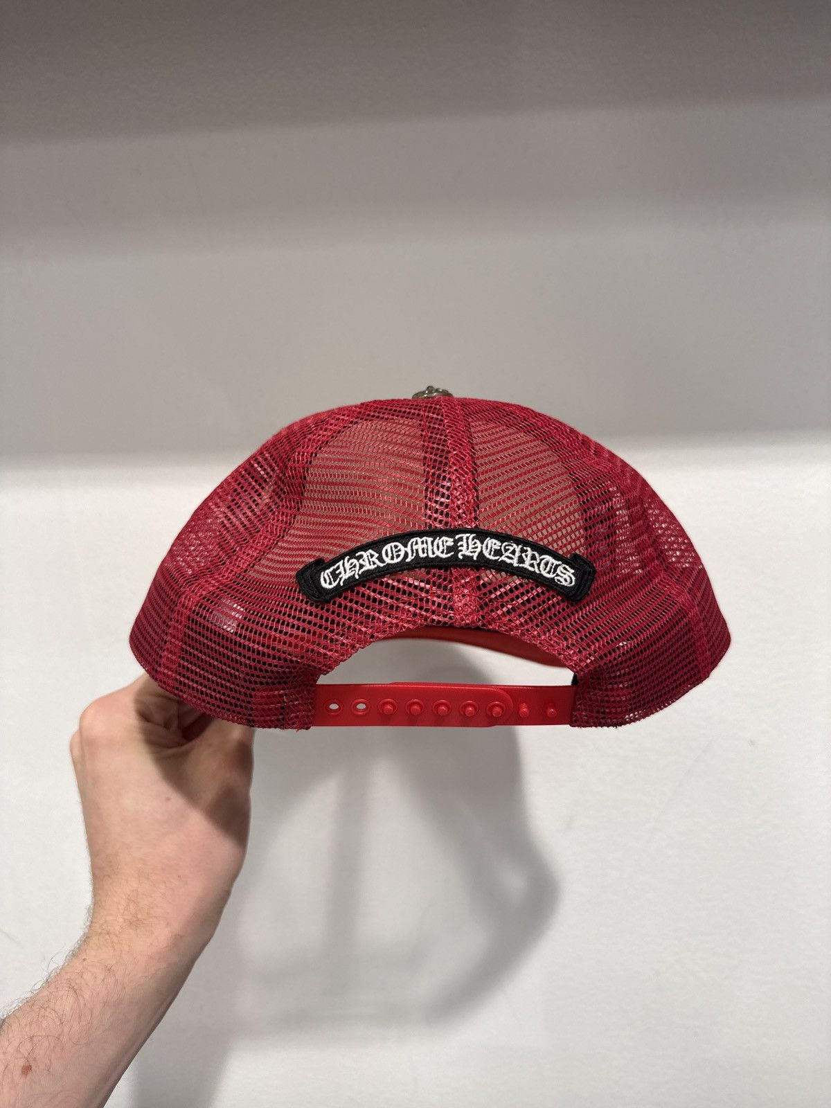 Chrome Hearts Chrome Hearts King Taco Red Trucker Hat Size ONE SIZE - 2 Thumbnail