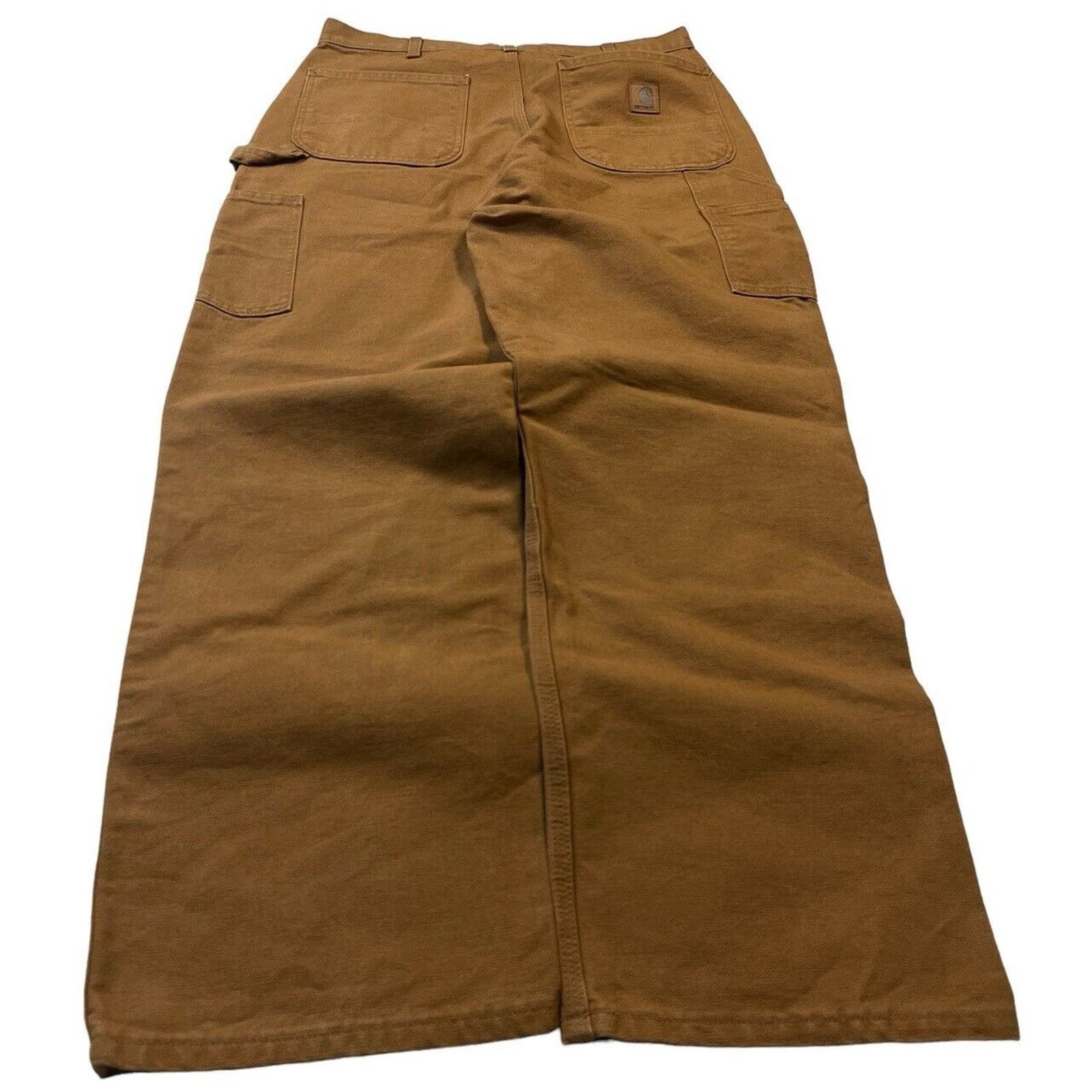Carhartt Carhartt Pants Mens 32x32 Tan B11 BRN Canvas Baggy Style Size US 32 / EU 48 - 1 Thumbnail
