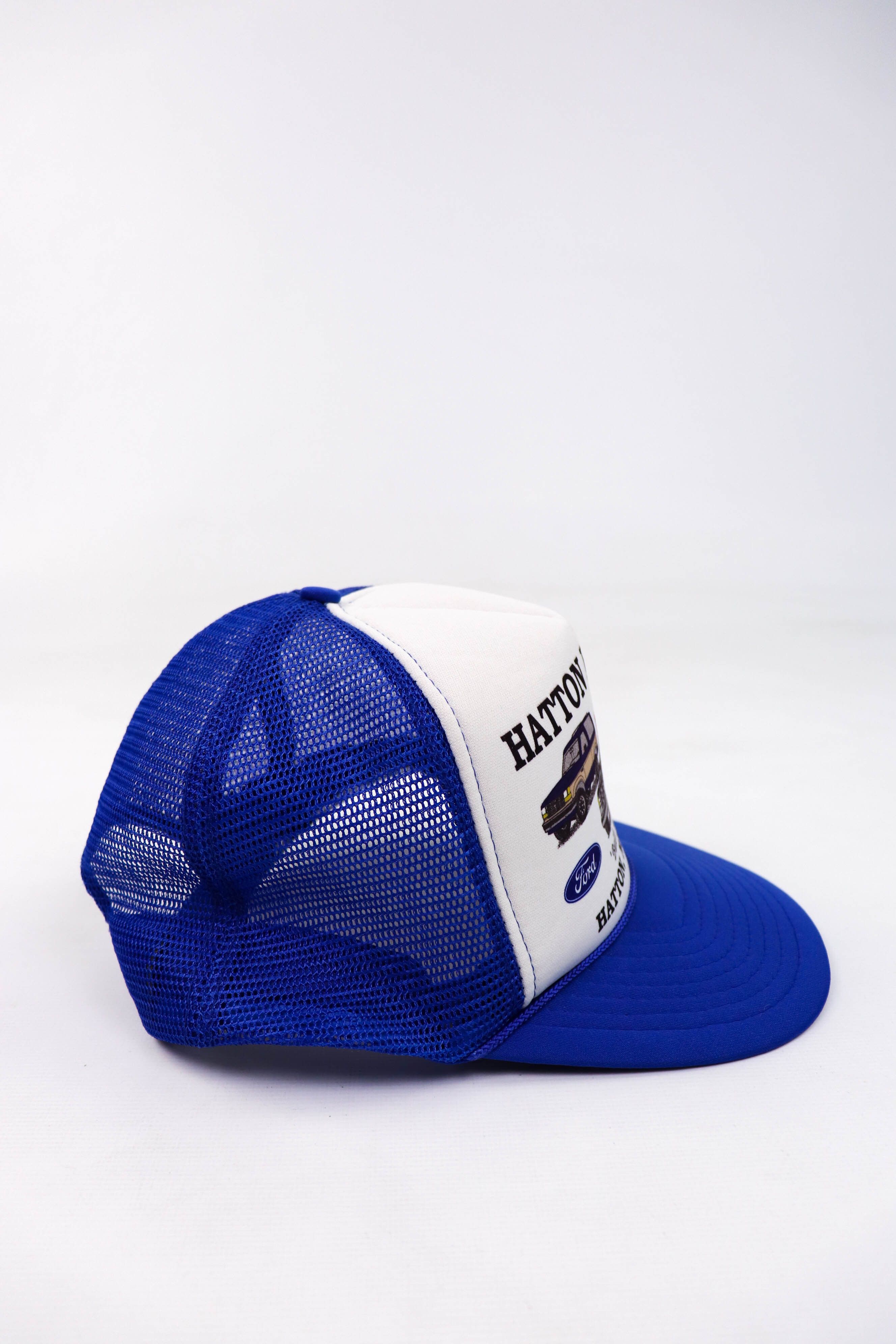 Ford Hatton, North Dakota FORD Inc Vintage Blue/White Trucker Cap Size ONE SIZE - 3 Thumbnail