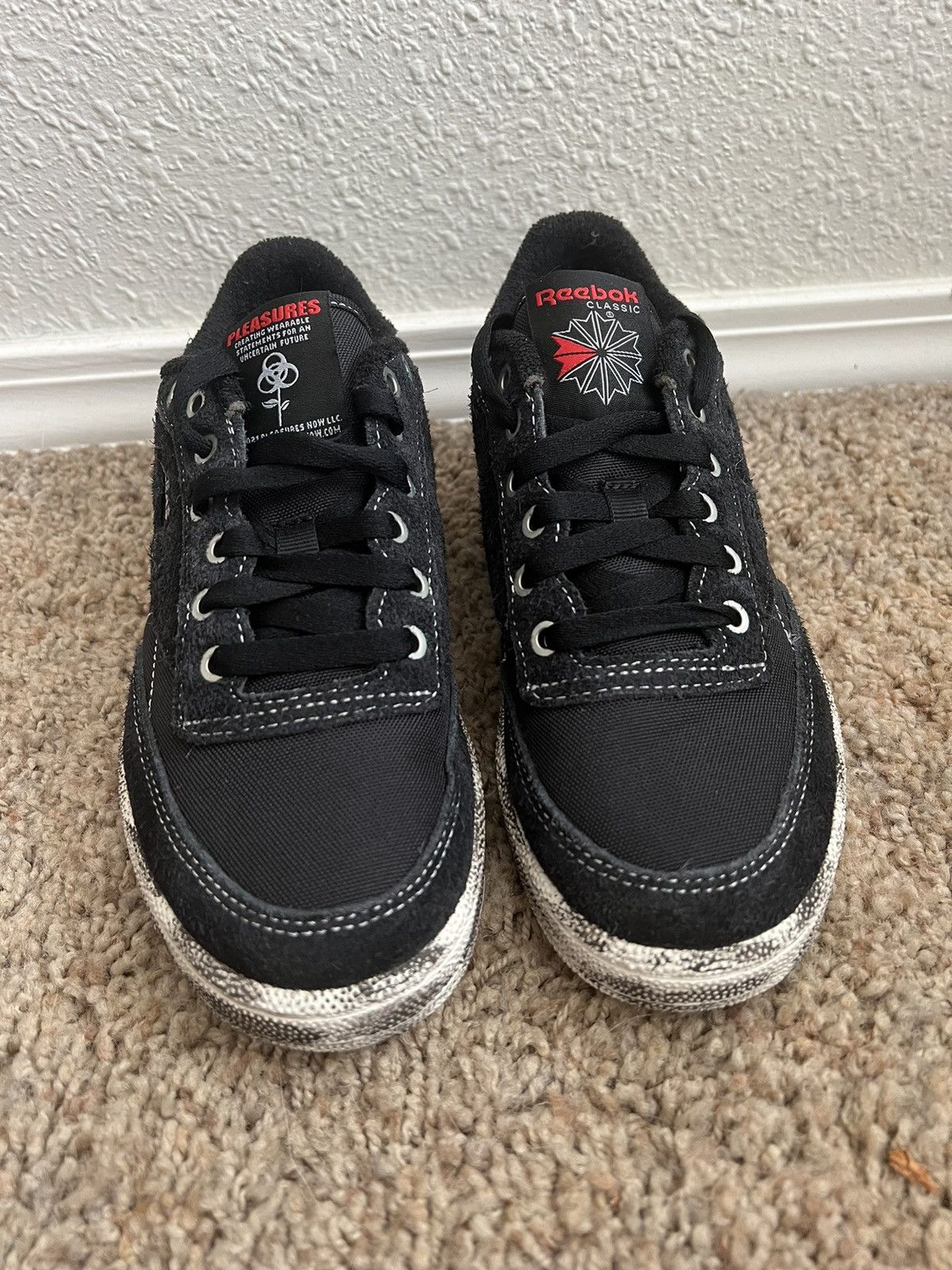 Pleasures × Reebok Pleasures X Reebok Club C 85 Size US 5 / IT 35 - 3 Thumbnail