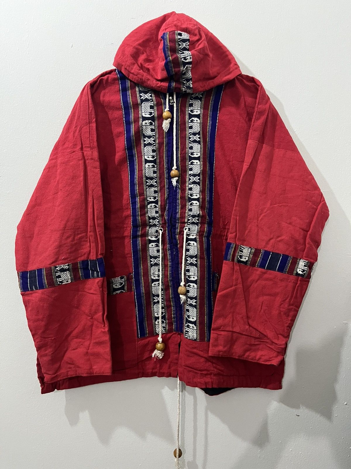 Beauty Beast 💥VINTAGE 80s THAI TRADITION Inspired REVERSIBLE JACKET Size US XL / EU 56 / 4 - 2 Thumbnail