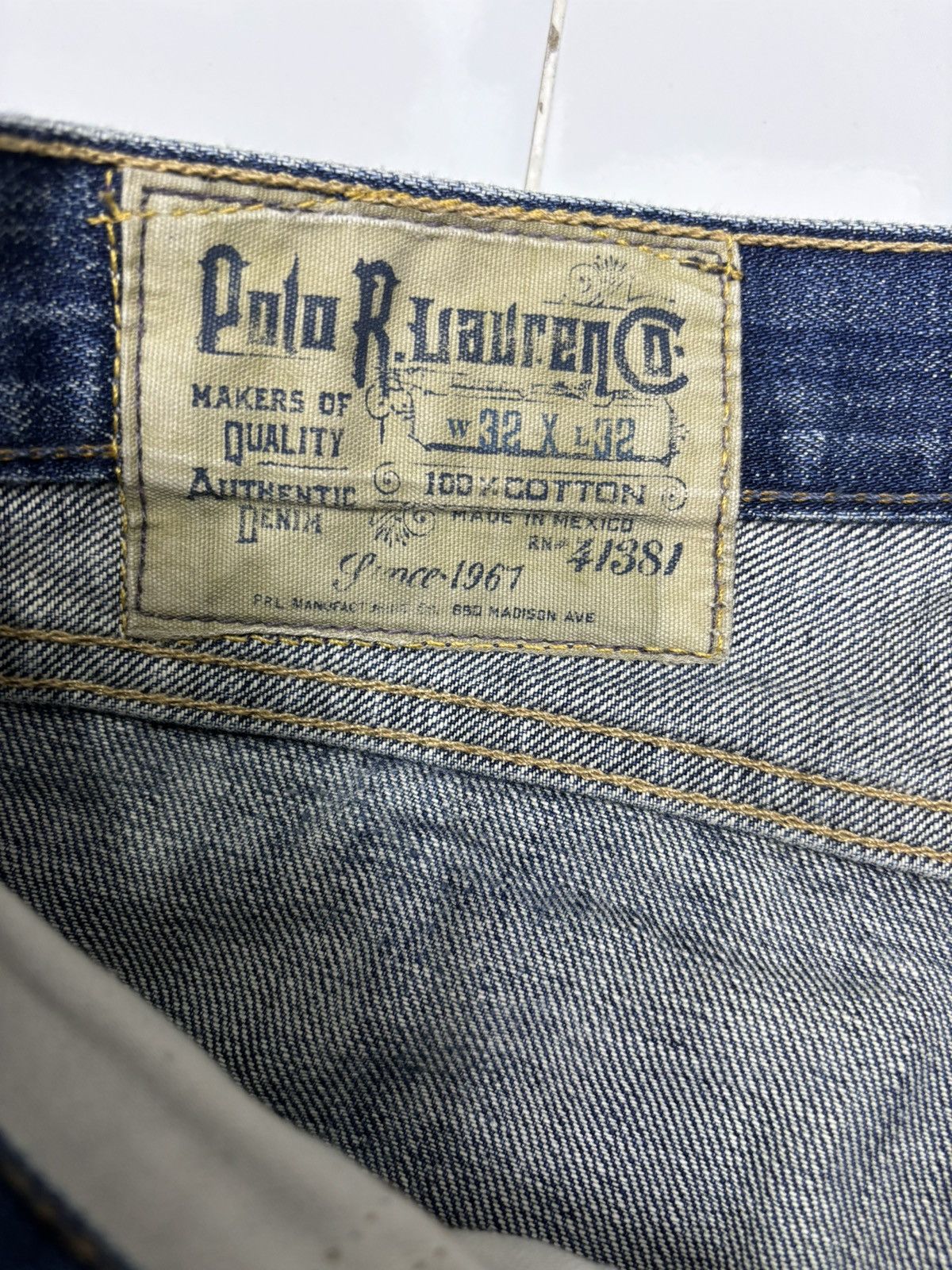 Polo Ralph Lauren POLO RALPH LAUREN BAGGY DISTRESSED DENIM JEANS Size US 34 / EU 50 - 11 Thumbnail