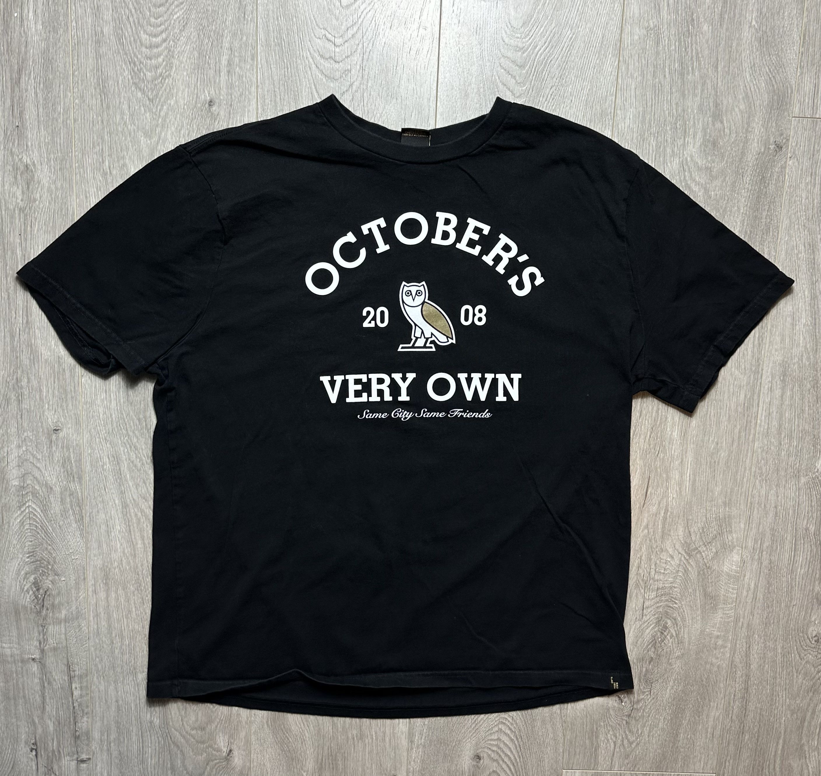 Drake × October's Very Own Octobers Very Own Drake Owl OG Black Tee T ...