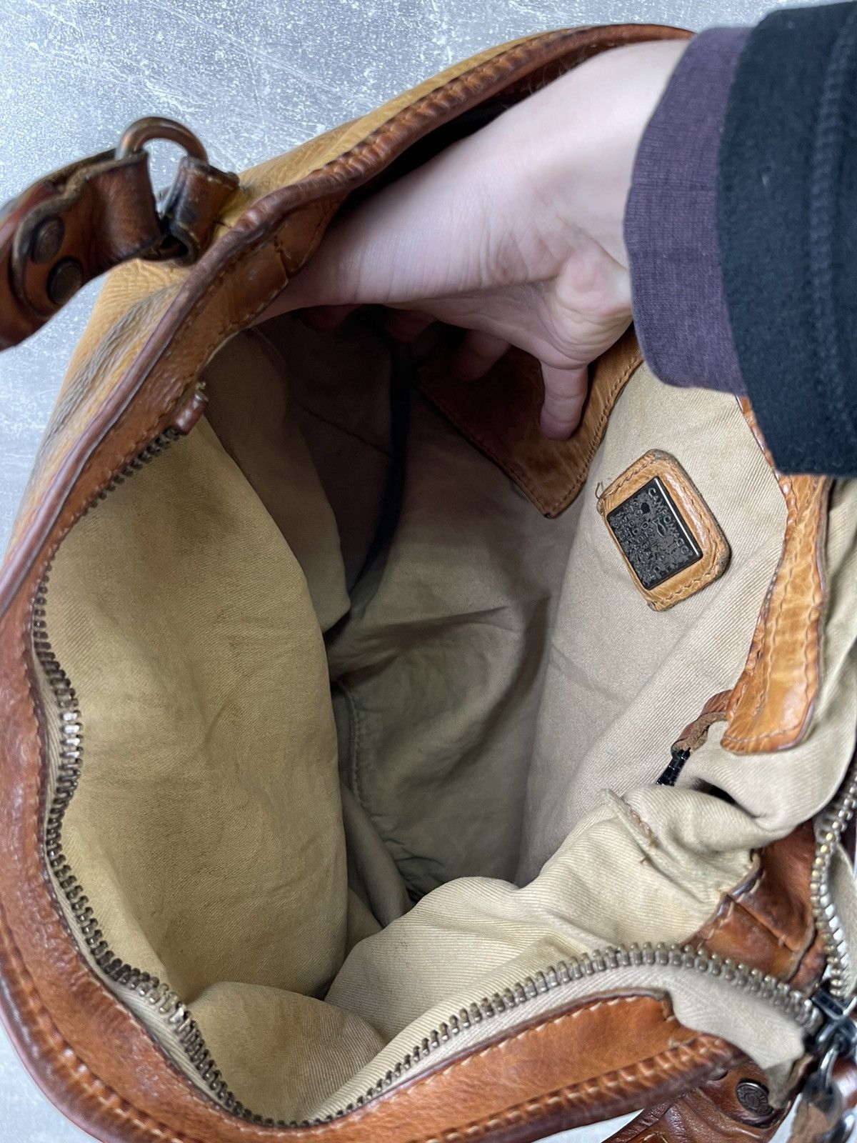 Campomaggi × Vintage Campomaggi Archives Avant Garde Beige Leather Tote Shoulder Size ONE SIZE - 14 Thumbnail
