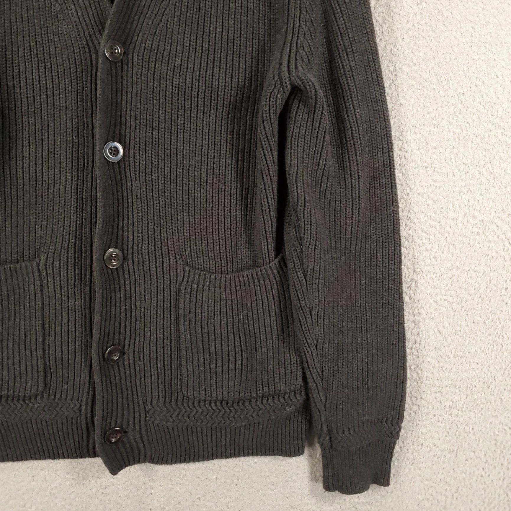 Vintage Thomas Parker Mens Cardigan Sweater XL Gray Button Up Knit Slim Regular Fit Size US XL / EU 56 / 4 - 7 Thumbnail