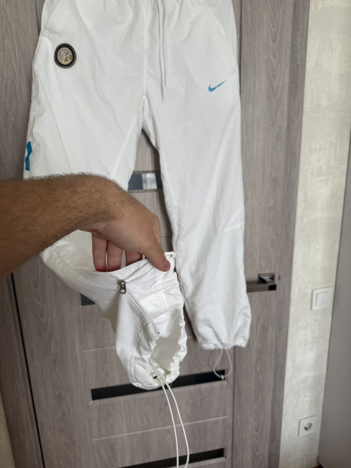Nike Vintage Y2K Nike FC Inter Soccer Nylon Parachute Baggy Pants Size US 32 / EU 48 - 4 Thumbnail