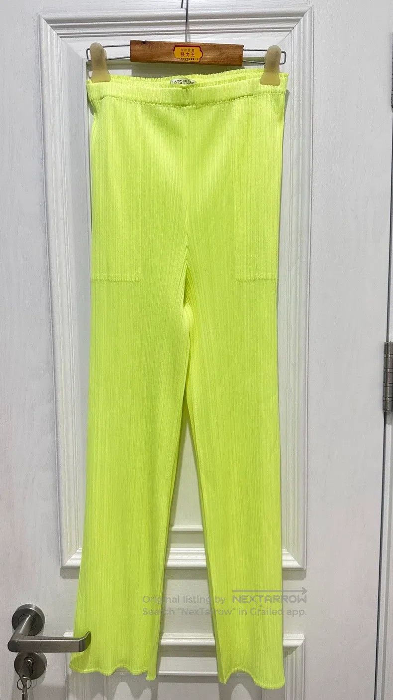 Issey Miyake Issey Miyake size:3 Yellow Trousers Size 22" - 1 Thumbnail