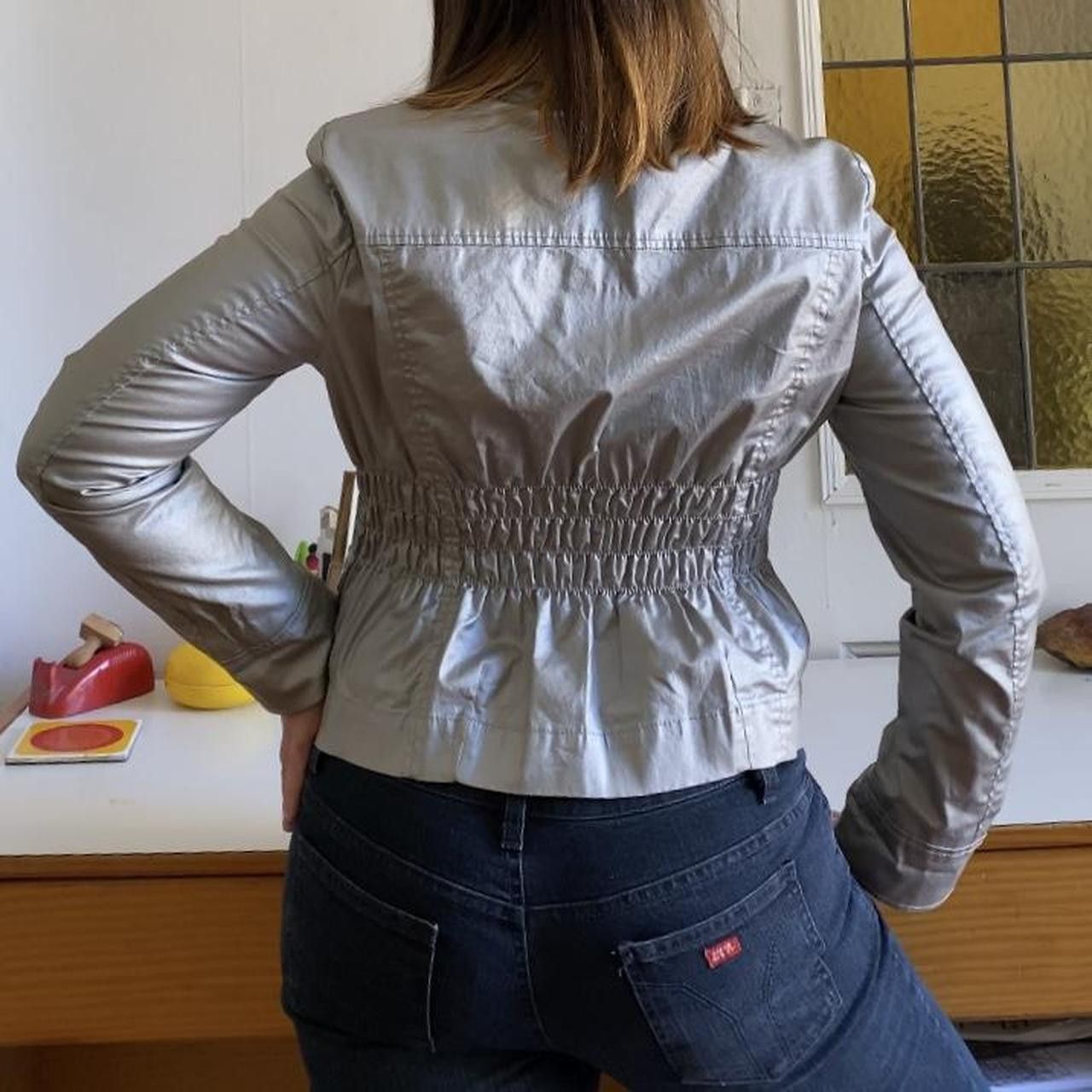 Miss Sixty Silver Metallic Miss Sixty Jacket Size L / US 10 / IT 46 - 8 Thumbnail