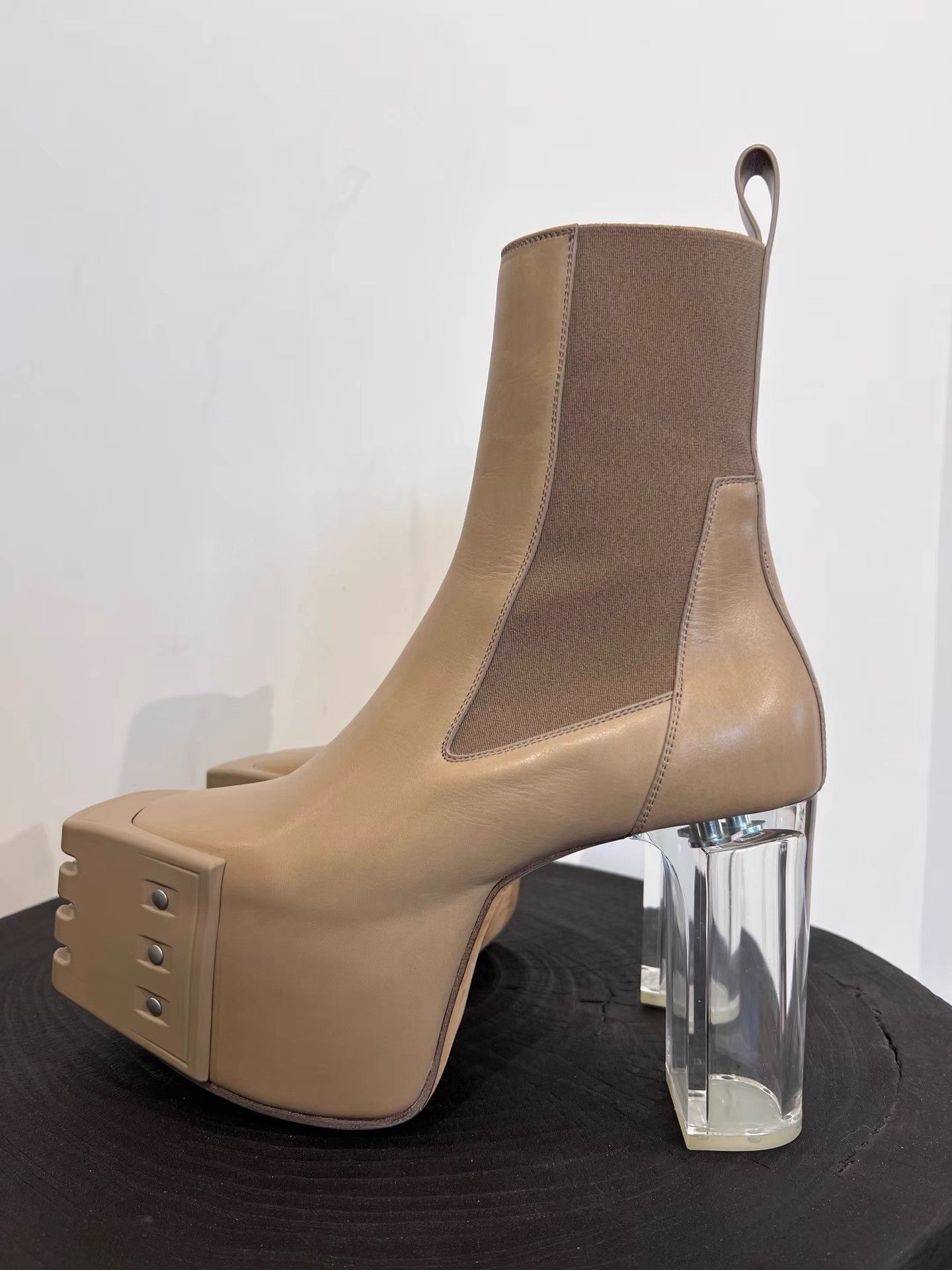Rick Owens Rick Owens Kiss Boots Khaki K35 Size US 7 / EU 40 - 3 Thumbnail