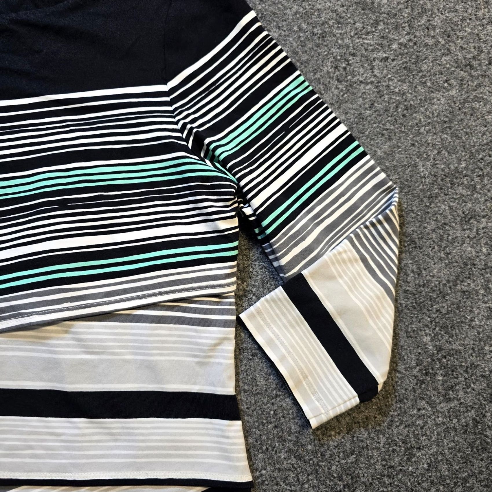 J.McLaughlin J McLaughlin Dress Womens Small Black Striped Catalina Cloth Stretchy Fitted Size S / US 4 / IT 40 - 4 Thumbnail