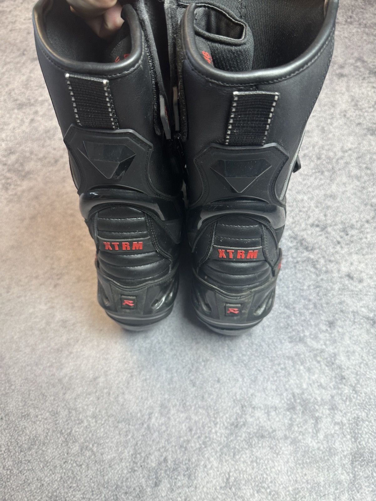 Vintage Y2K Opium Leather Racing Boots Streetwear Style XTRM VTg 46 Size US 12.5 / EU 45-46 - 4 Thumbnail