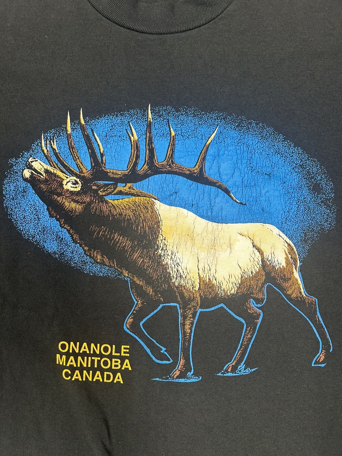 Vintage Crazy Vintage Essential Canada Deer Animal Graphic Tee Shirt Size US XL / EU 56 / 4 - 2 Thumbnail