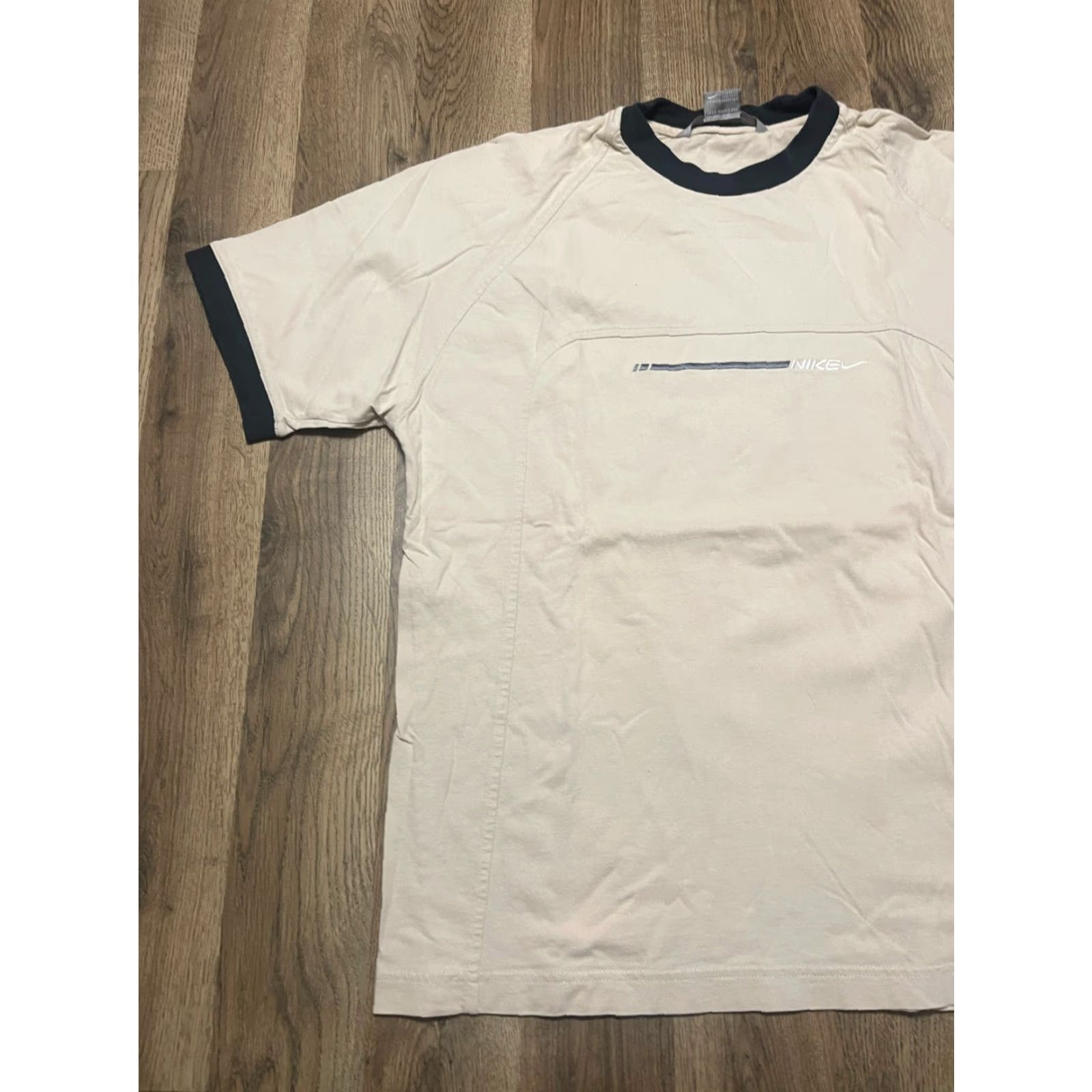 Nike Nike Shirt, Men, Size L, Round Neck, Short Sleeve, Black Tan, Solid, T-Shirt, Regular, Nike Man Shirt L Black Tan Round Neck Short Sleeve Size US L / EU 52-54 / 3 - 3 Thumbnail