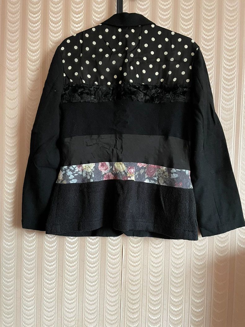 Comme des Garcons Comme Des Garcons Women's wool jacket polka-dot paneled bl Size M / US 6-8 / IT 42-44 - 3 Thumbnail