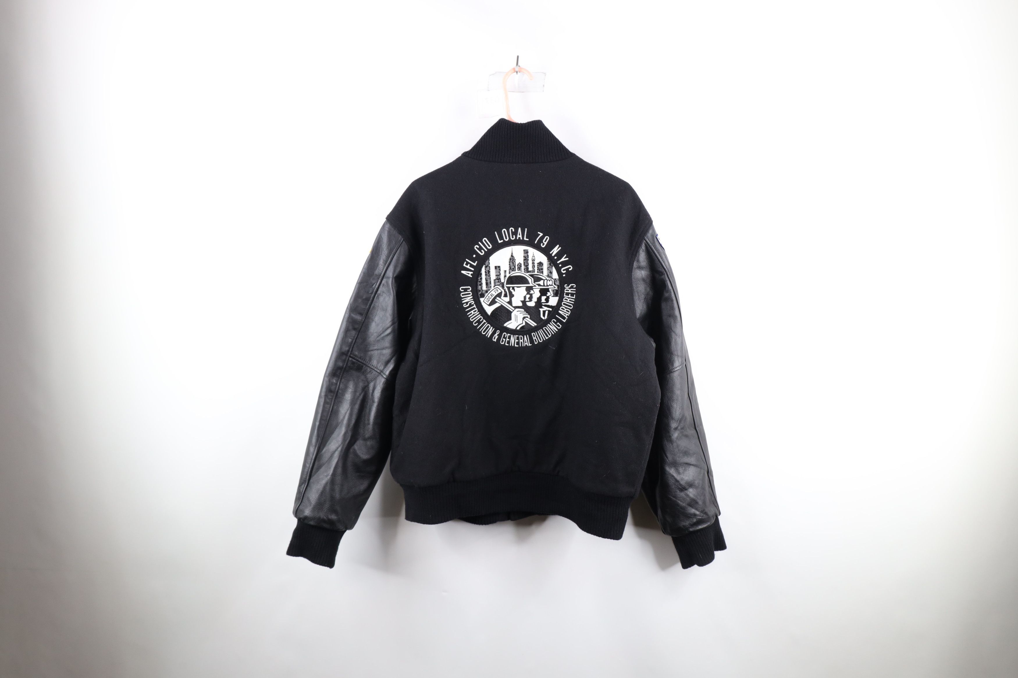 Vintage 90s Local 79 New York City Wool Varsity Jacket USA