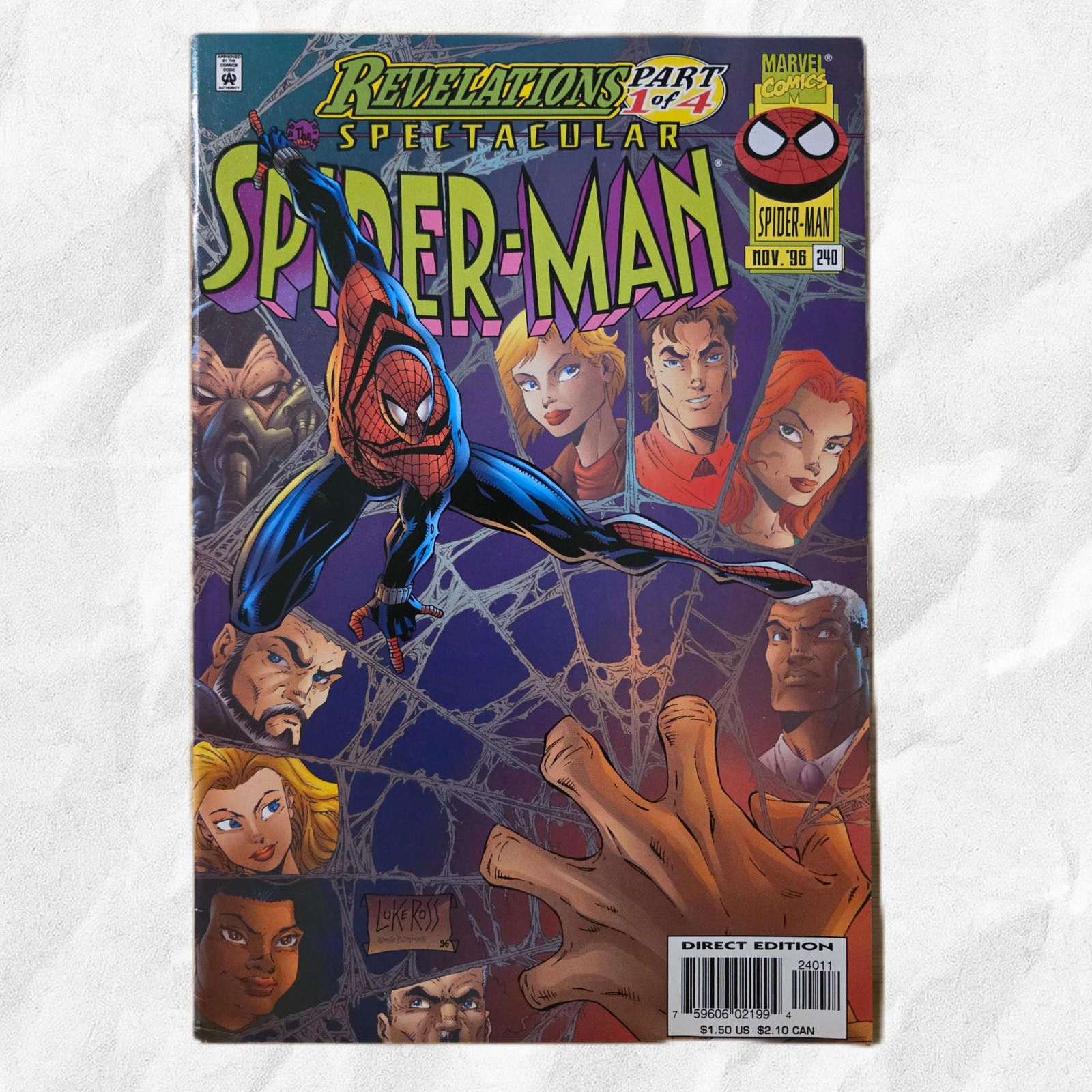 Marvel Comics Spectacular Spider‑Man #240 1996 Good Revelations Comic (C) Size ONE SIZE - 1 Thumbnail