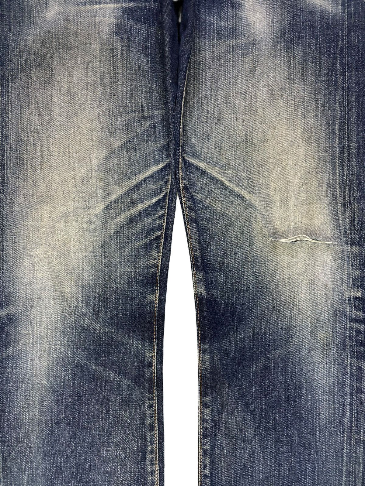 45rpm Vintage Japanese 45 rpm Mud Wash Distressed Jeans Size US 30 / EU 46 - 5 Thumbnail