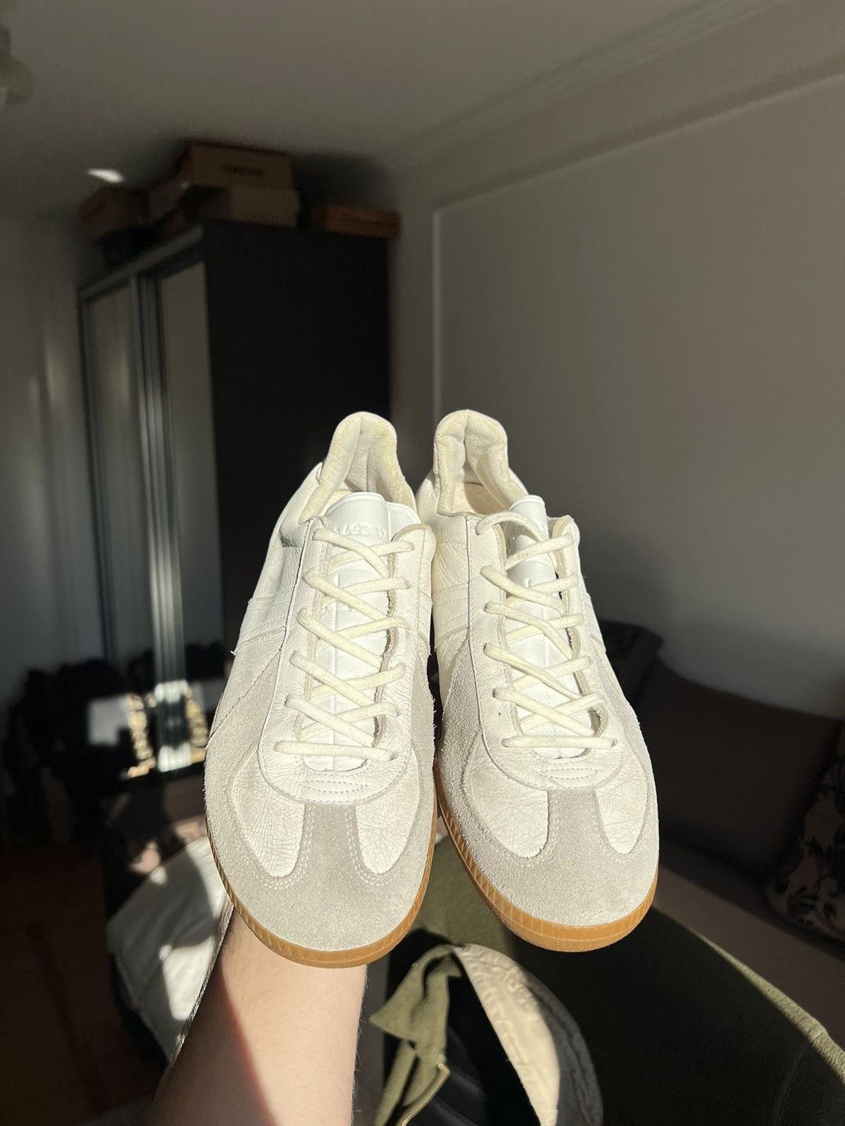 Vintage DISTRESSED VINTAGE BW SPORT GATS LEATHER SNEAKERS Size US 8 / EU 41 - 4 Thumbnail