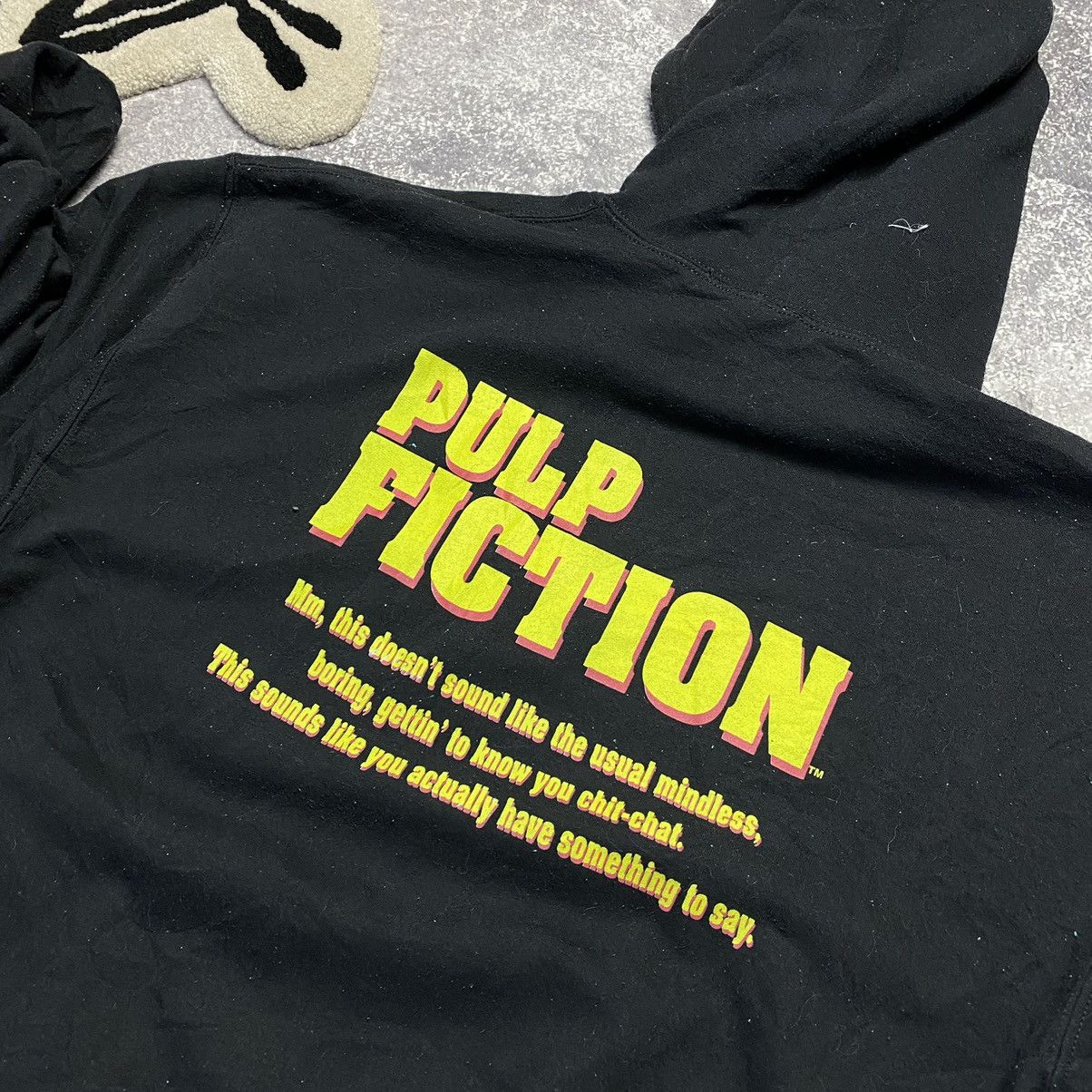 Vintage Men’s Pulp Fiction Movie 2021 Big logo Rare y2k hoodie Size US L / EU 52-54 / 3 - 12 Thumbnail