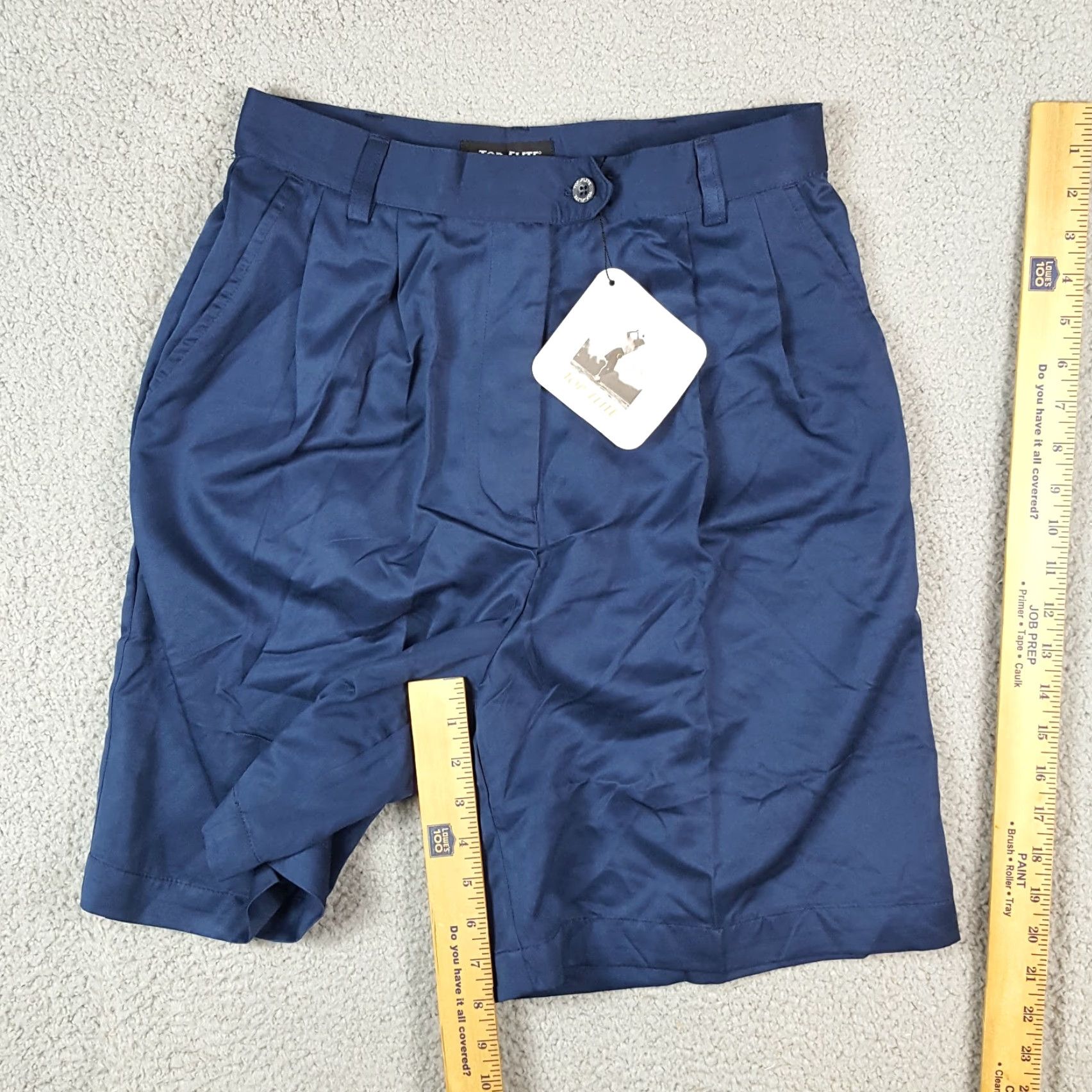 Spalding VINTAGE Spalding Women's Golf Shorts Size 12 Pleated Chino Athletic Casual Summer Navy Blue Size 34" / US 12 / IT 48 - 6 Thumbnail