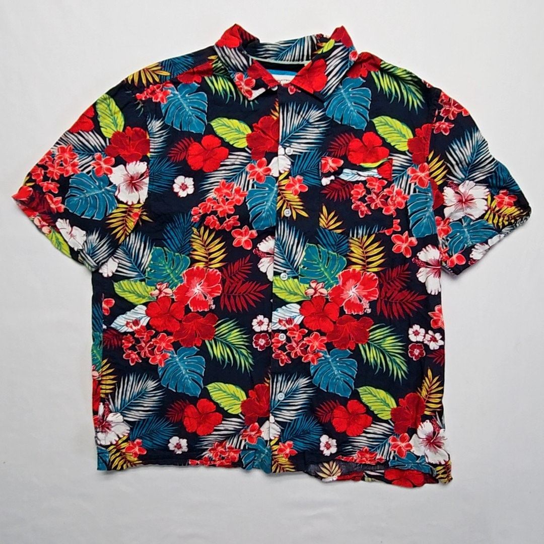Original Penguin Original Penguin Hawaiian Shirt Floral Tropical Large Size US L / EU 52-54 / 3 - 1 Thumbnail
