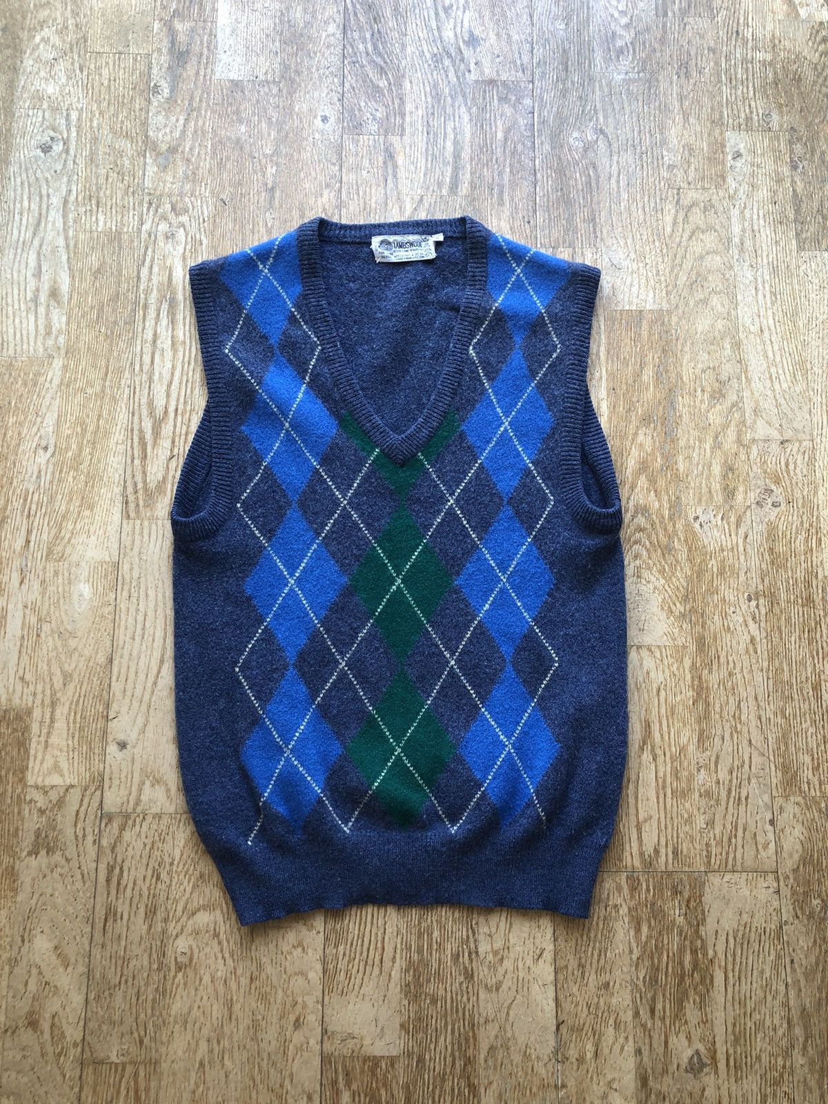 Vintage VINTAGE LAMBSWOOL RARE PURE WOOL SWEATER VEST Size US S / EU 44-46 / 1 - 1 Thumbnail