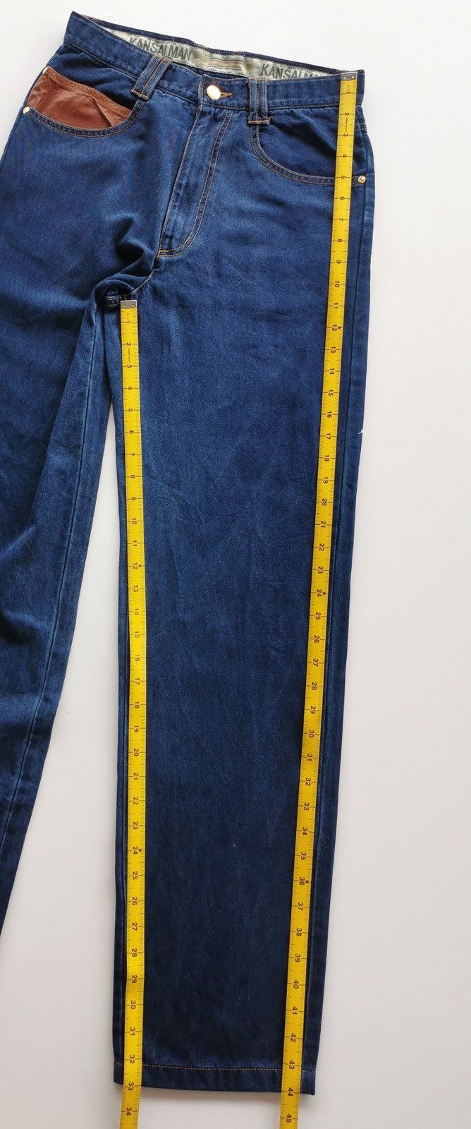 Kansai Yamamoto Vintage Kansai Man Embroidery Logo Jeans ( Size 28x43.5 ) Size US 28 / EU 44 - 14 Thumbnail