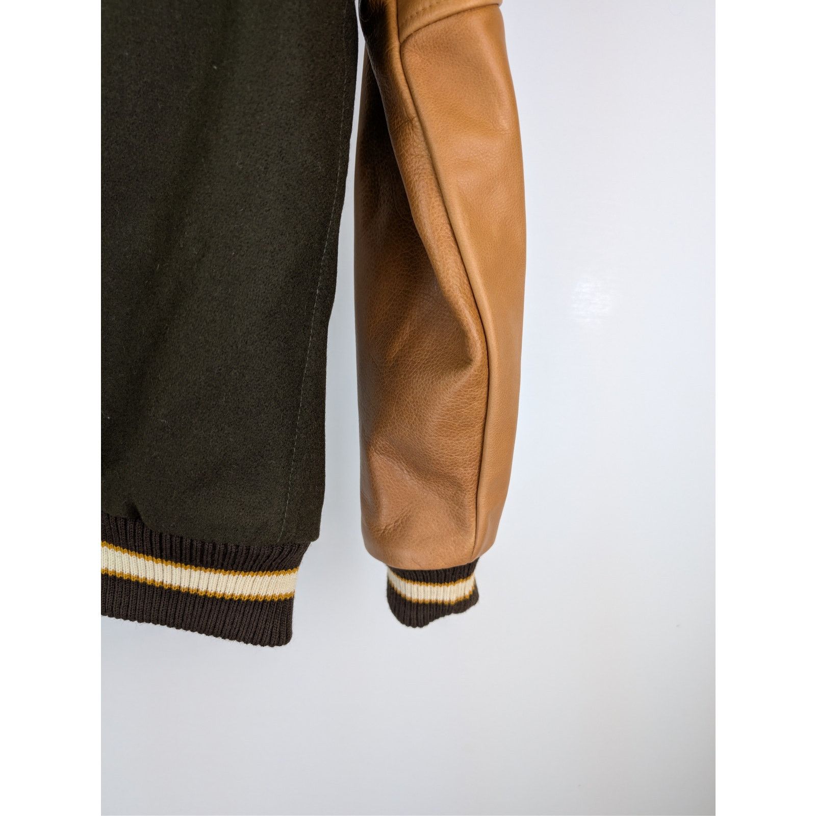 Dehen 1920 o1rshd1 CC20 Varsity Jacket brown melton wool antique brandy Size US M / EU 48-50 / 2 - 15 Thumbnail