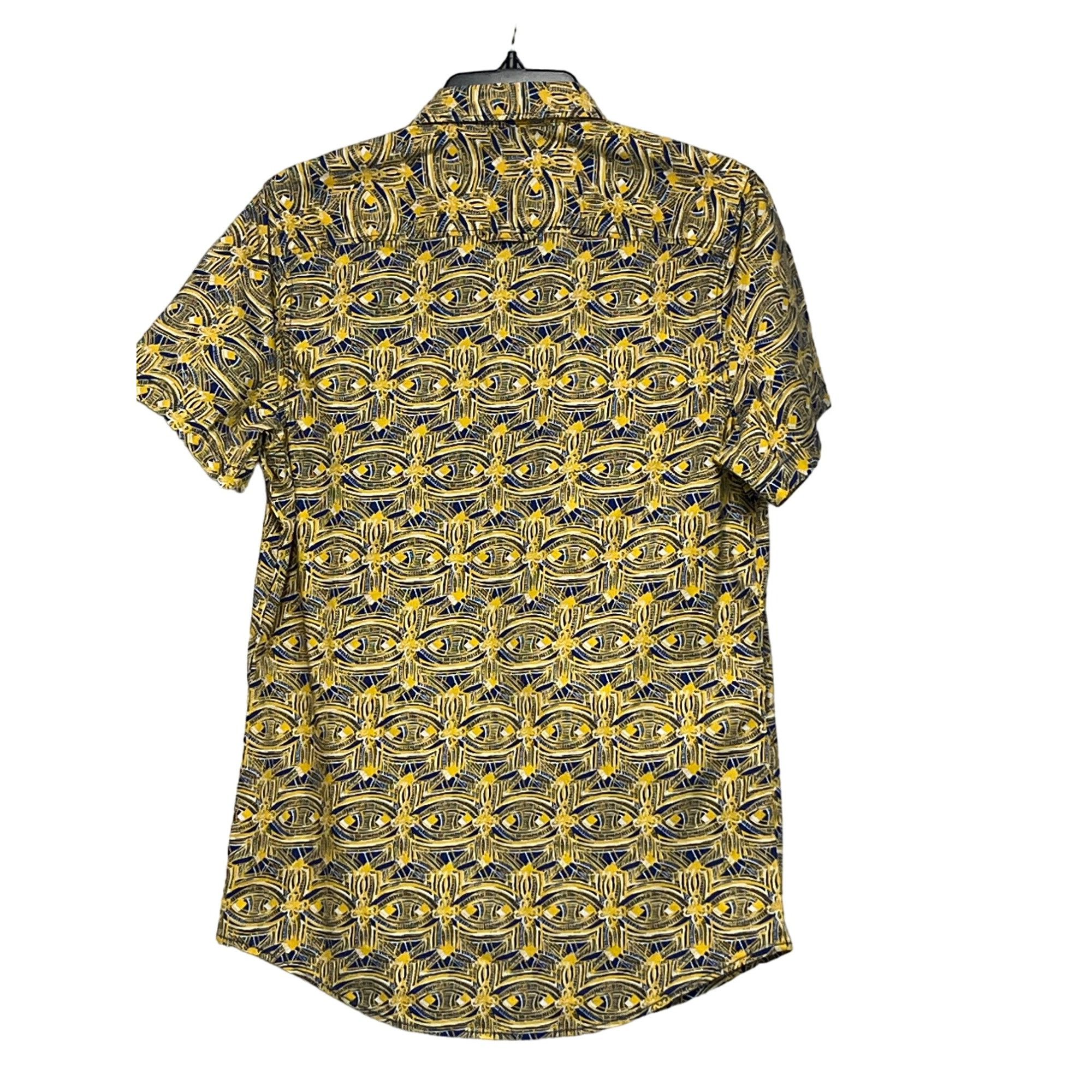 BP. BP Abstract Leaf Print Short Sleeve Button-Up Shirt, Sz. S Size US S / EU 44-46 / 1 - 6 Thumbnail