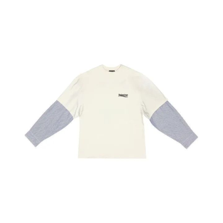 Balenciaga Balenciaga Color Block Long Sleeve T-Shirt Size US M / EU 48-50 / 2 - 1 Thumbnail